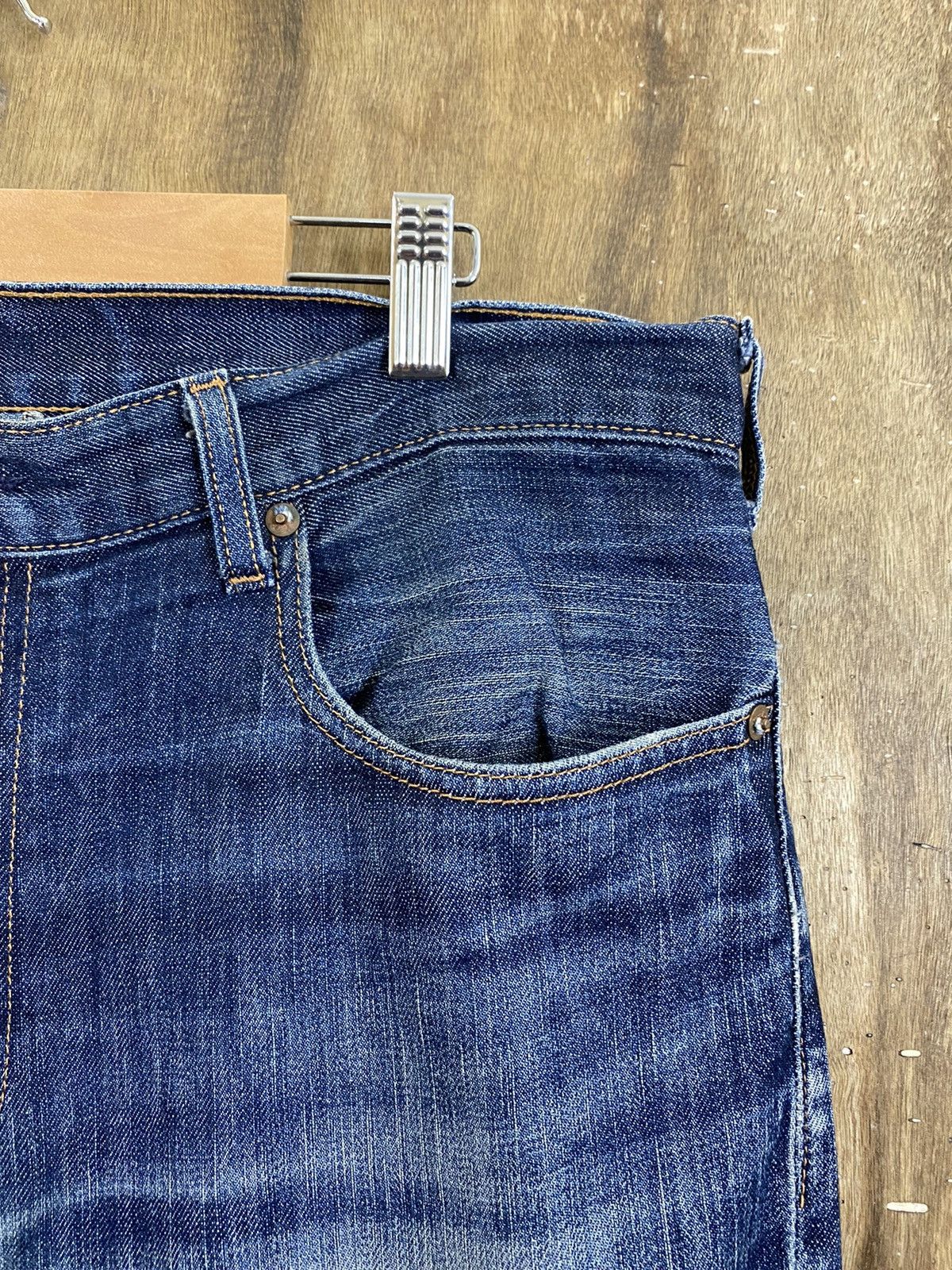 DLS 505 Levi’s Blue Distressed Denim Pants vintage #BB538