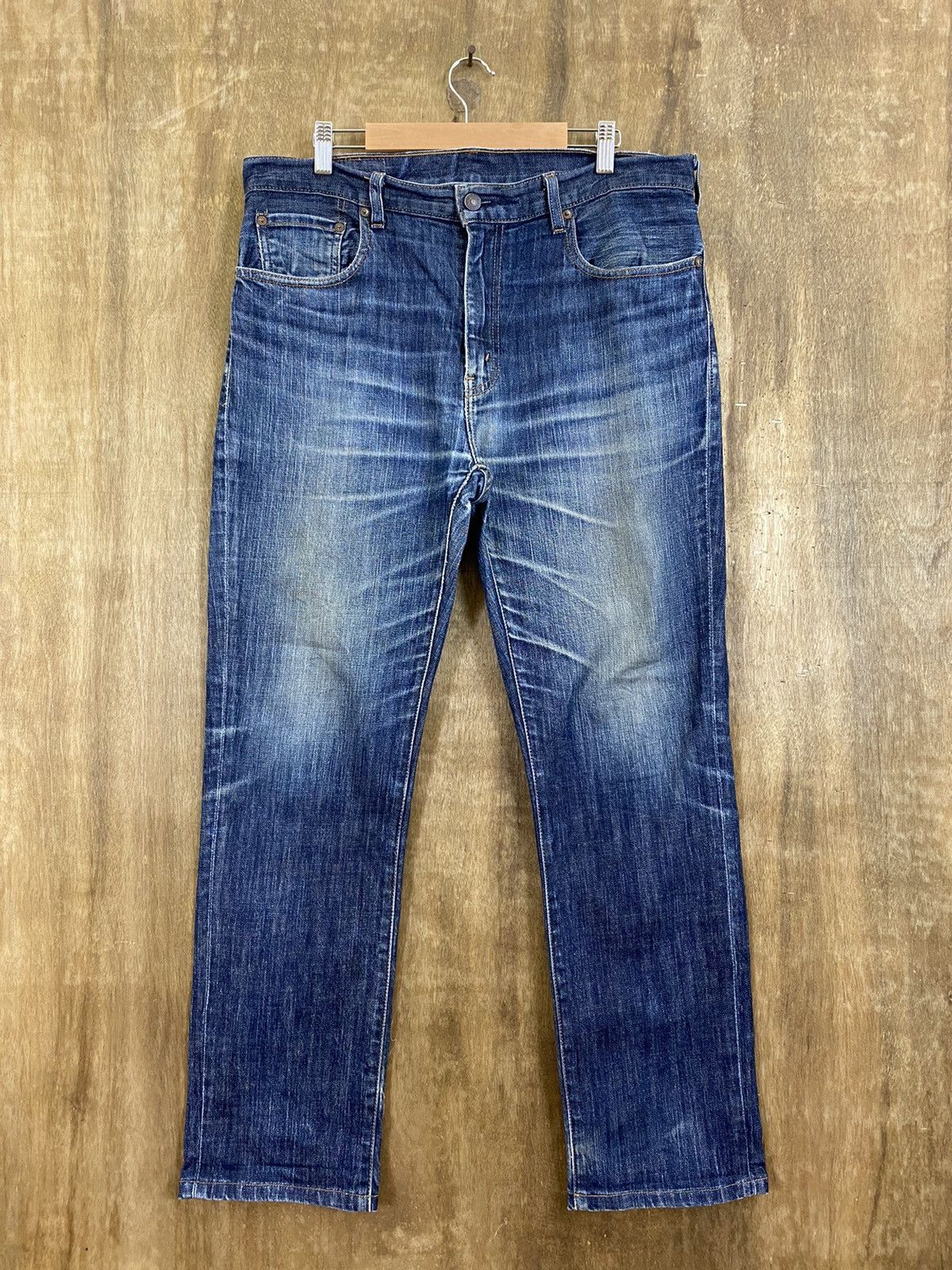 DLS 505 Levi’s Blue Distressed Denim Pants vintage #BB538