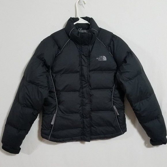 image of The North Face North Face Small Down Puffer Jacket Womens Black Winter Coat