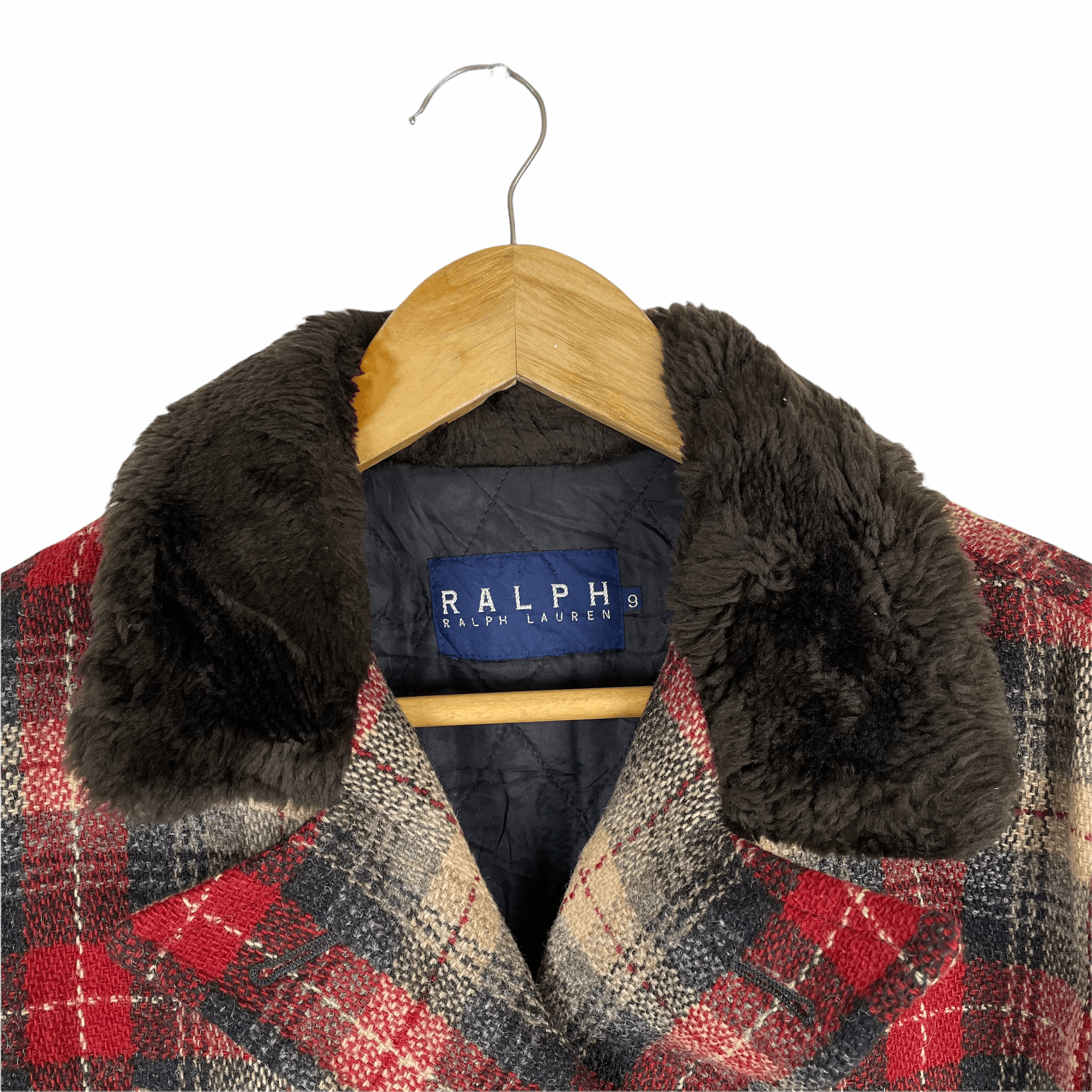 Ralph Lauren Vintage Y2K RALPH LAUREN Tartan Check Wool Coat Jacket Size US M / EU 48-50 / 2 - 2 Thumbnail