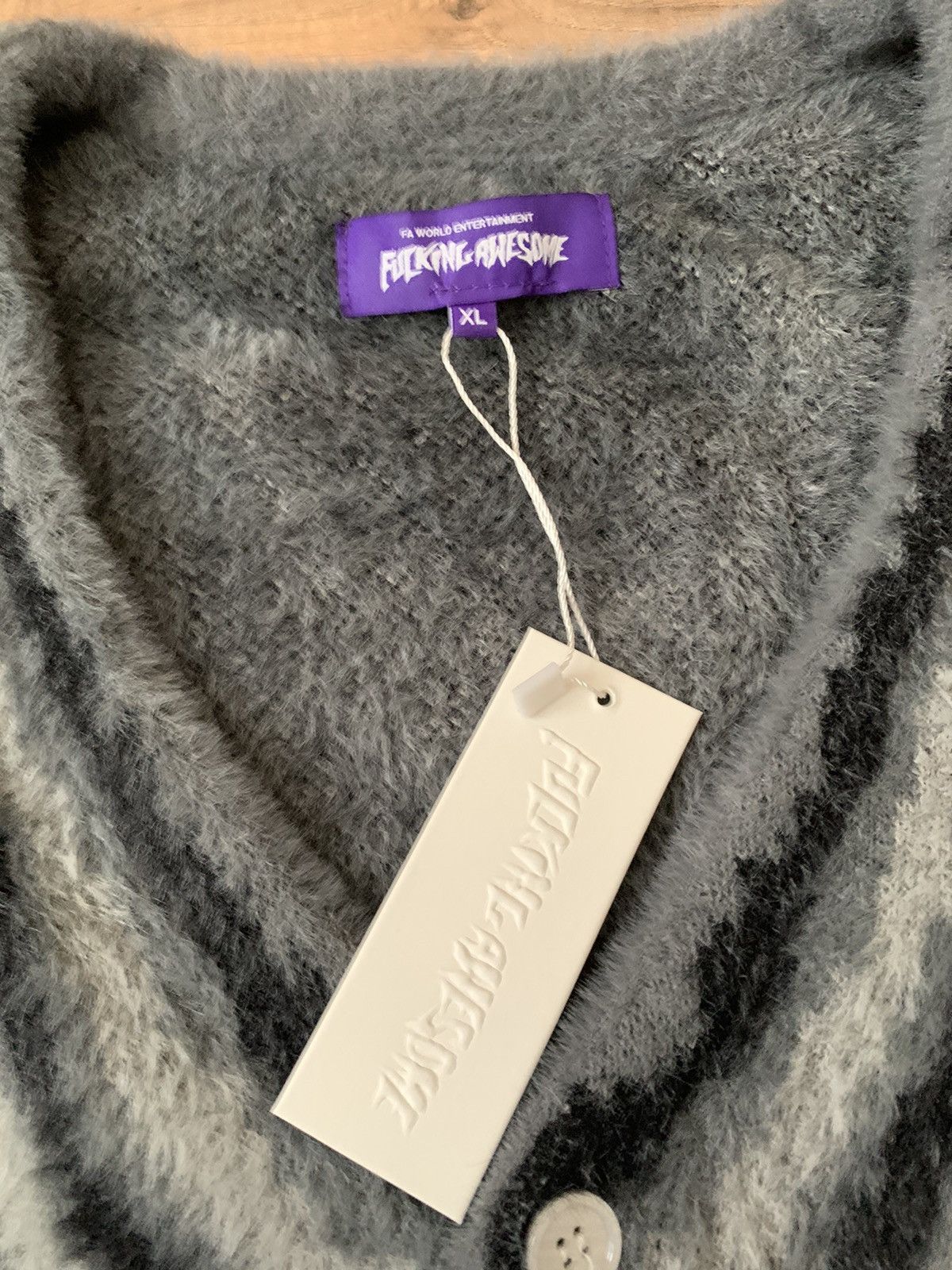 Fucking Awesome Fucking Awesome Acid Hairy Cardigan Size US XL / EU 56 / 4 - 6 Thumbnail
