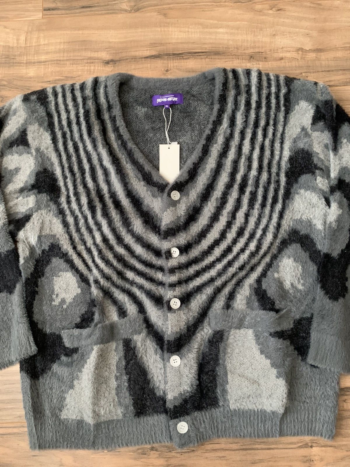 Fucking Awesome Fucking Awesome Acid Hairy Cardigan Size US XL / EU 56 / 4 - 4 Thumbnail