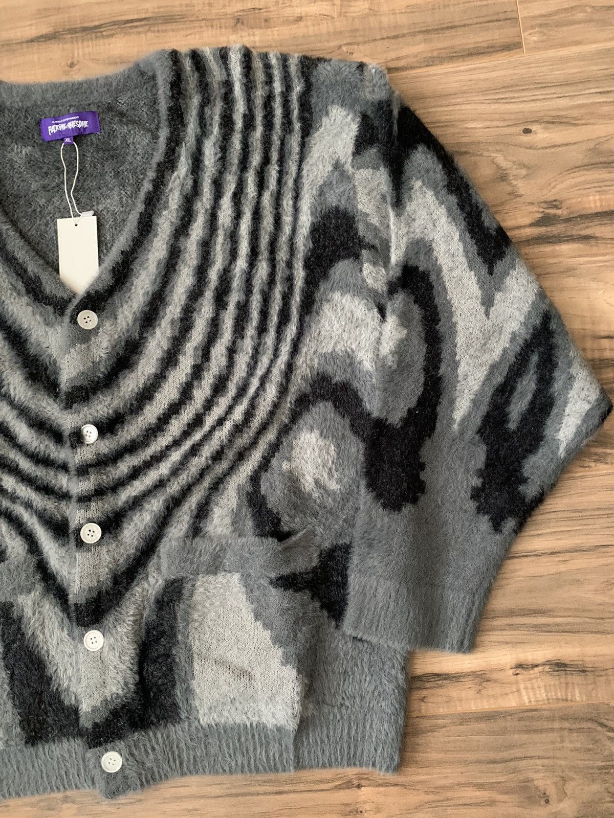 Fucking Awesome Fucking Awesome Acid Hairy Cardigan Size US XL / EU 56 / 4 - 5 Thumbnail