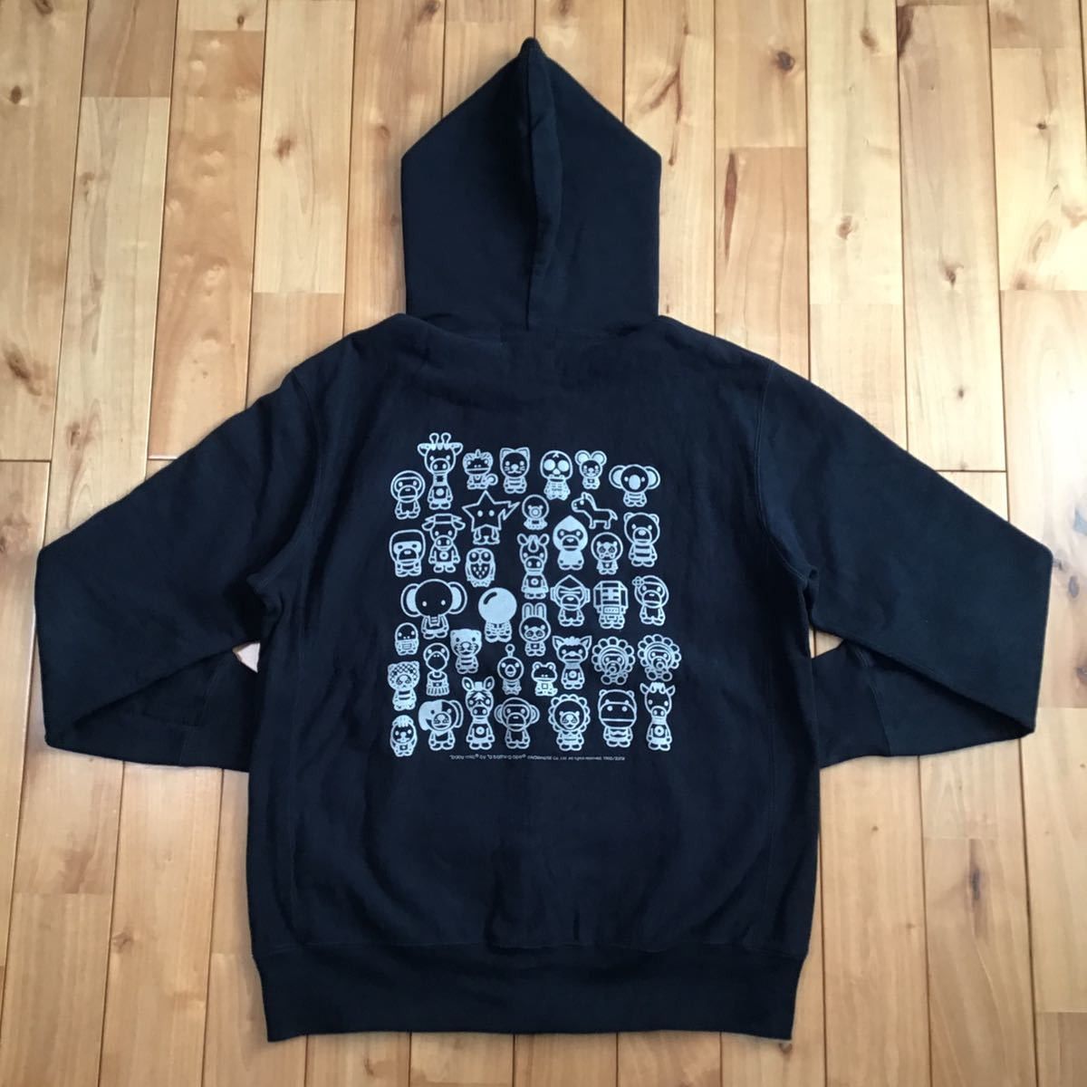 Bape BAPE Milo All Star Full Zip Hoodie Silver glitter x Navy Size US M / EU 48-50 / 2 - 3 Thumbnail