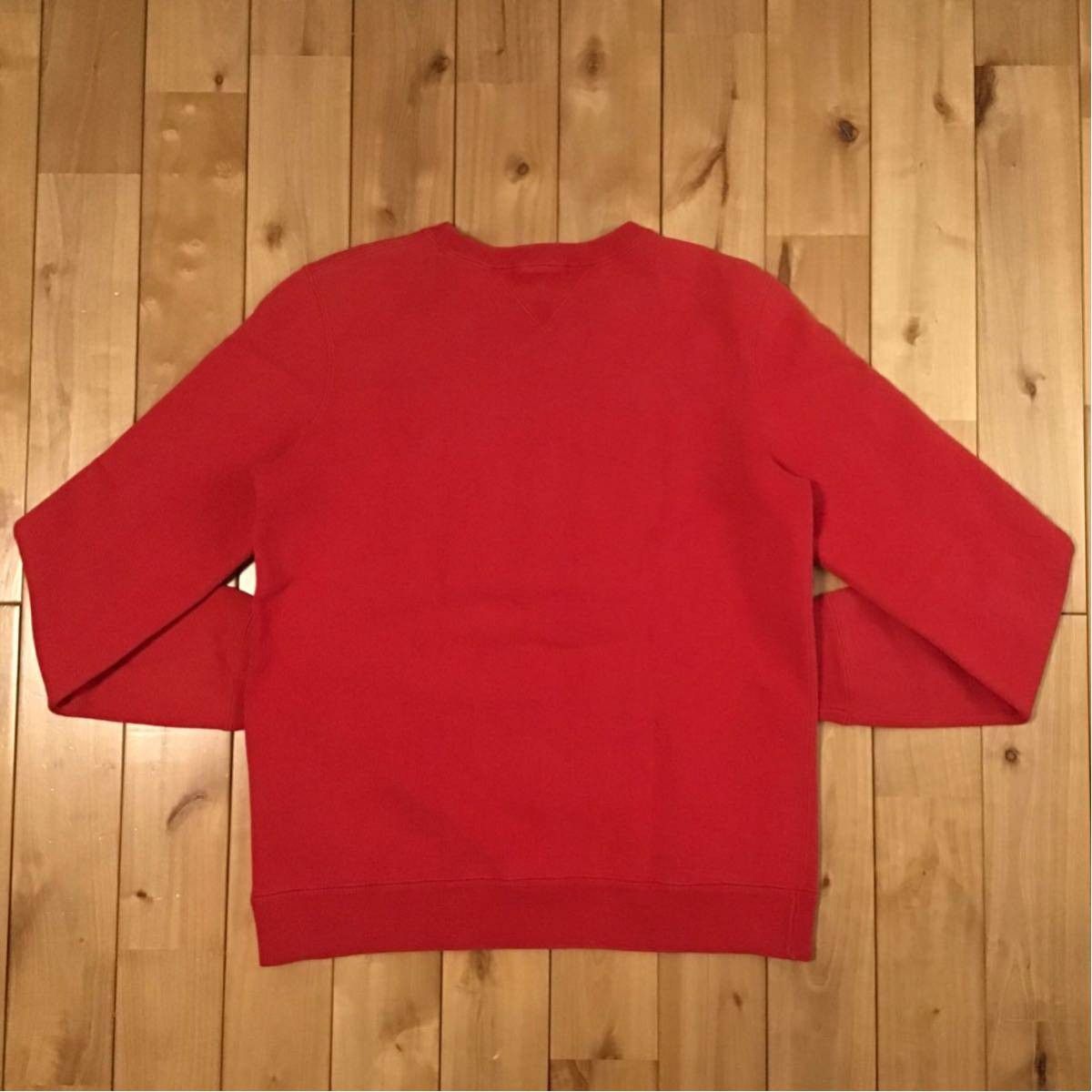 Bape BAPE APE HEAD embroidery logo sweat shirt red Size S / US 4 / IT 40 - 4 Thumbnail