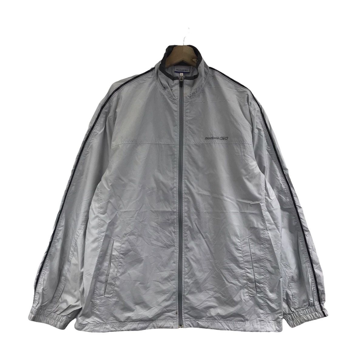 REEBOK SPORT Sportswear Zipper Grey Windbreaker Jacket