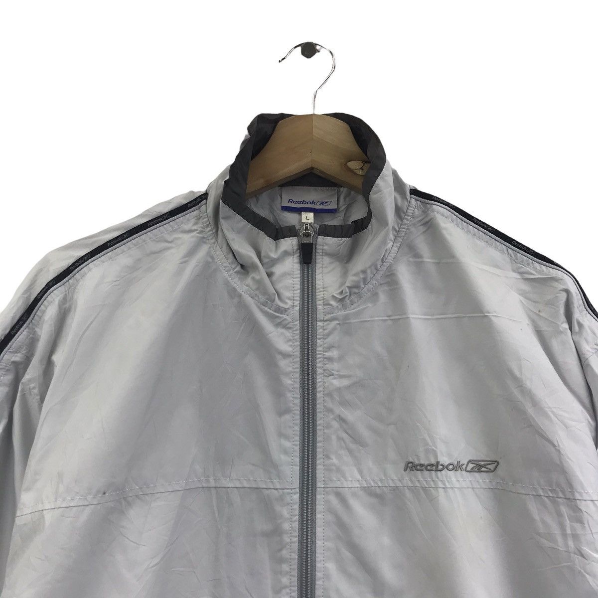 Reebok REEBOK SPORT Sportswear Zipper Grey Windbreaker Jacket Size US L / EU 52-54 / 3 - 2 Thumbnail