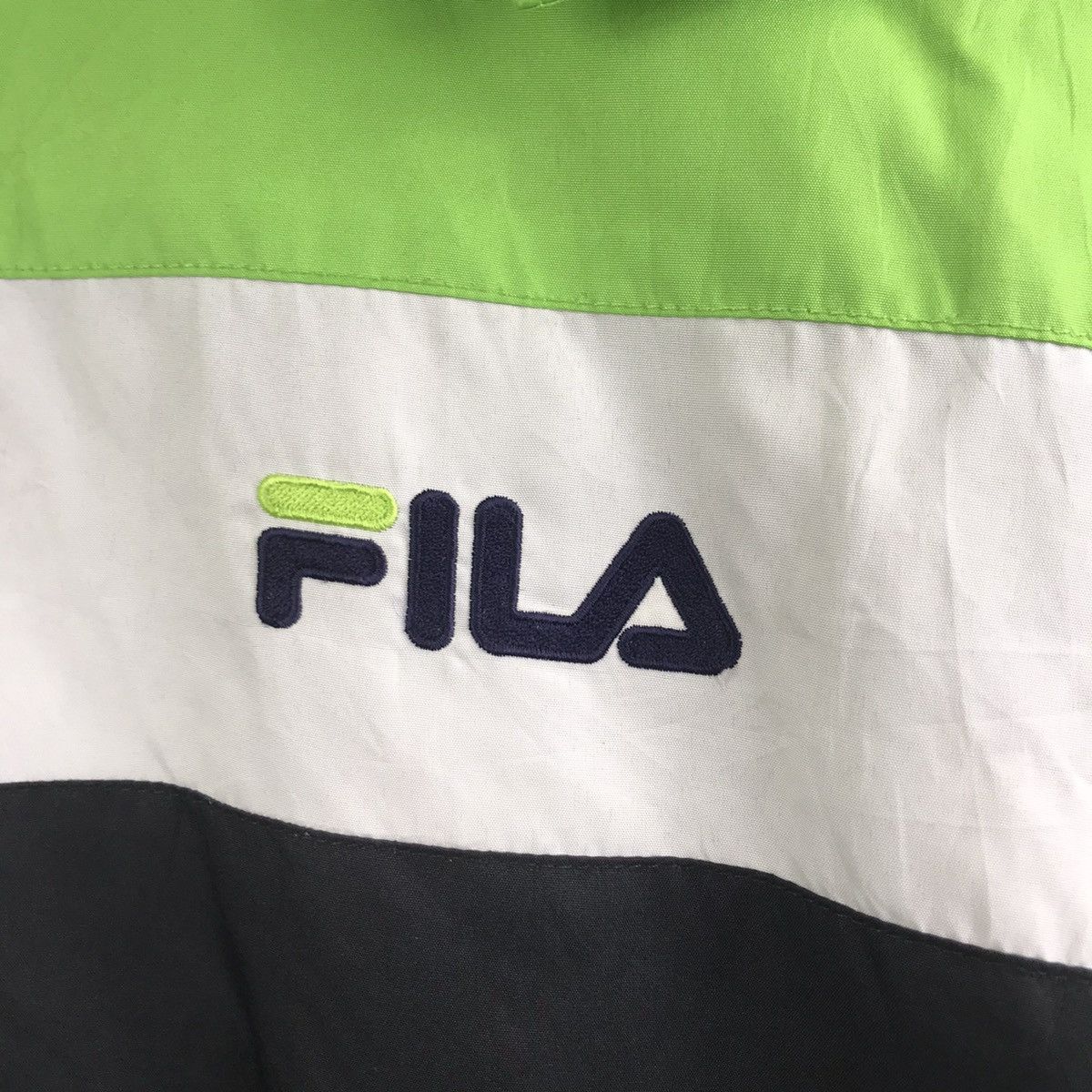 Fila FILA ITALY Moda Nella Stripes Sport Green Hooded Jacket Size US M / EU 48-50 / 2 - 4 Thumbnail