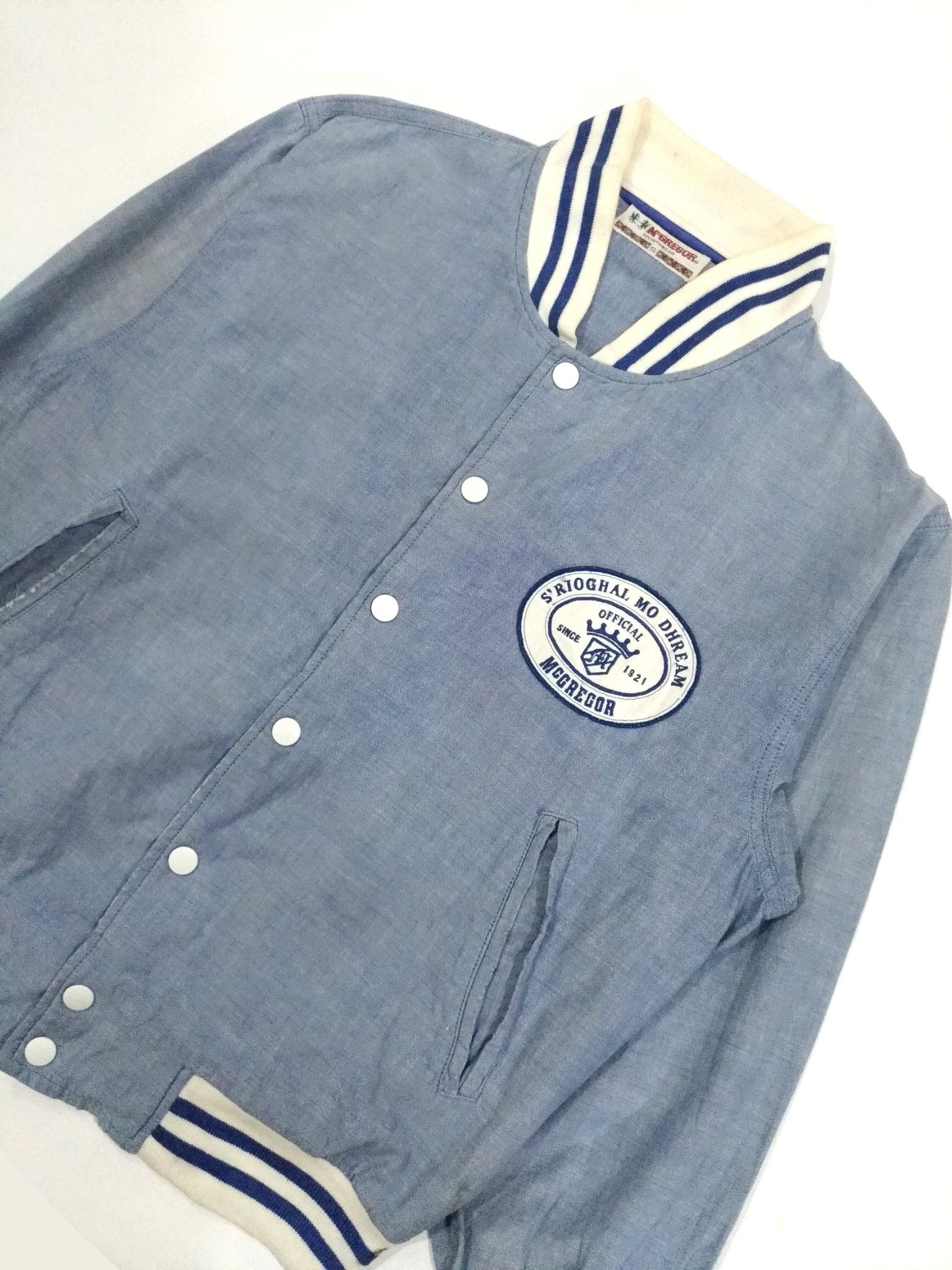 Designer × McGregor × Vintage RARE! VTG MCGREGOR "S'RIOGHAL MO DHREAM" VARSITY JACKET Size US M / EU 48-50 / 2 - 4 Thumbnail