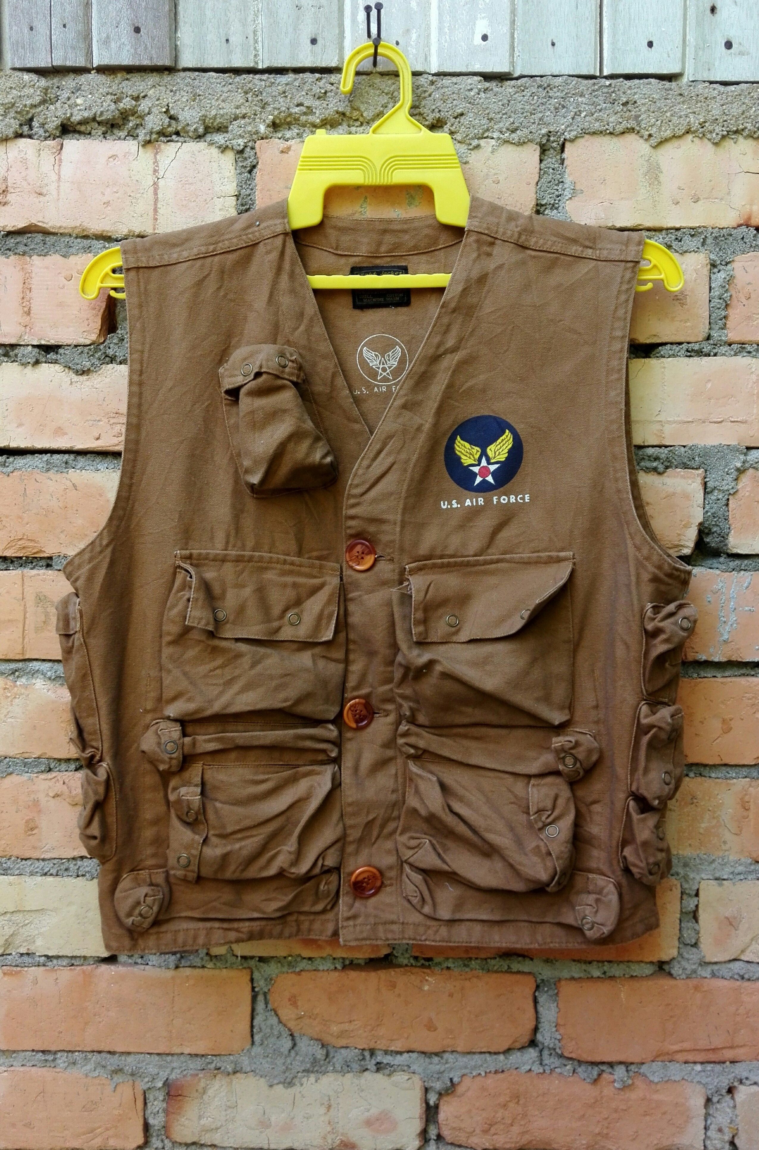 Japanese Brand U.S Air Force Vest Flight Jacket Type C-1 Size US M / EU 48-50 / 2 - 1 Thumbnail