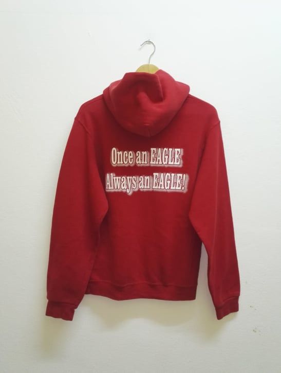 🔥Rare🔥 90's Eagle Pride Team Russell Hoodie Red Colour