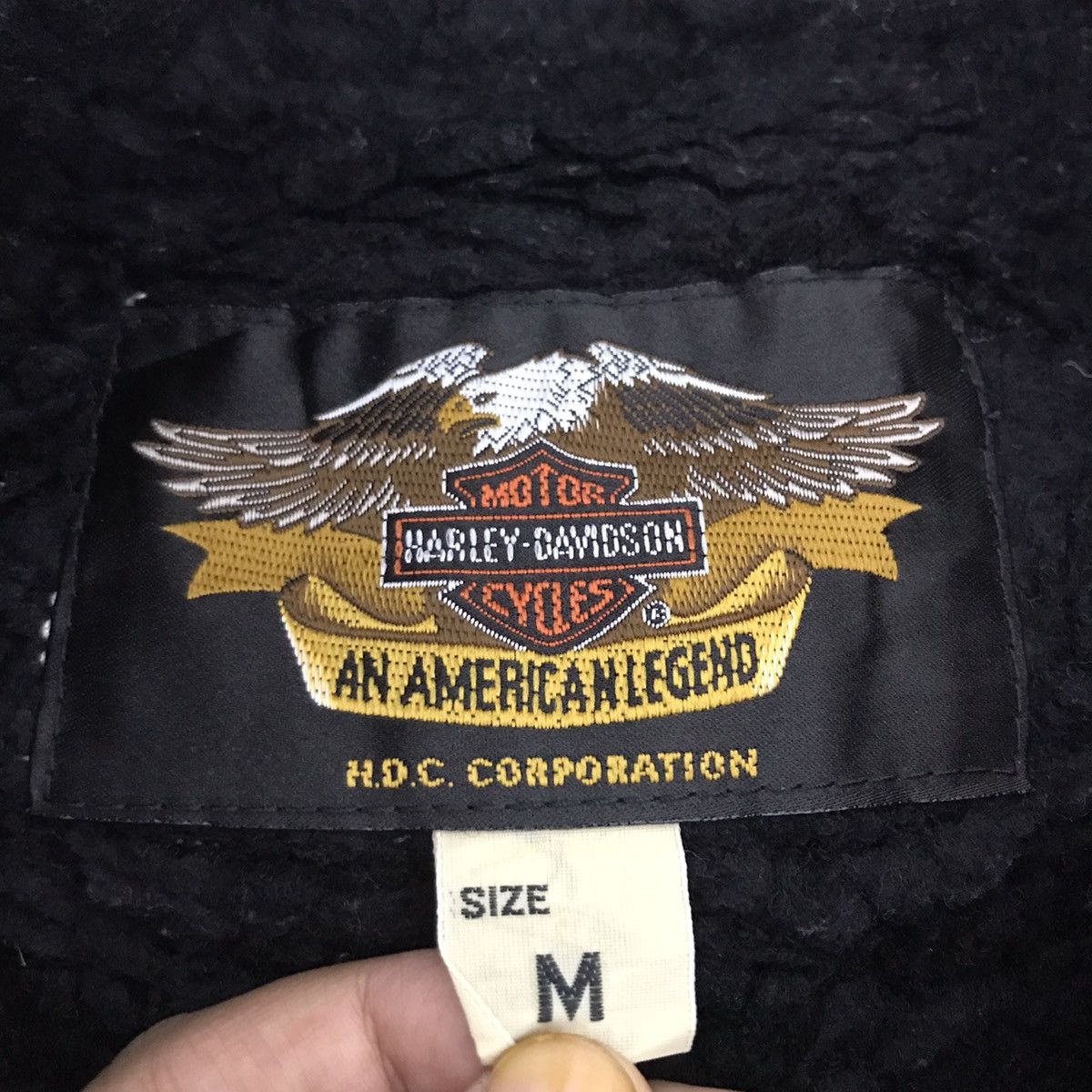 Harley Davidson HARLEY DAVIDSON Motorcycle Quilted Black Bomber Jacket Bike Size US M / EU 48-50 / 2 - 6 Thumbnail