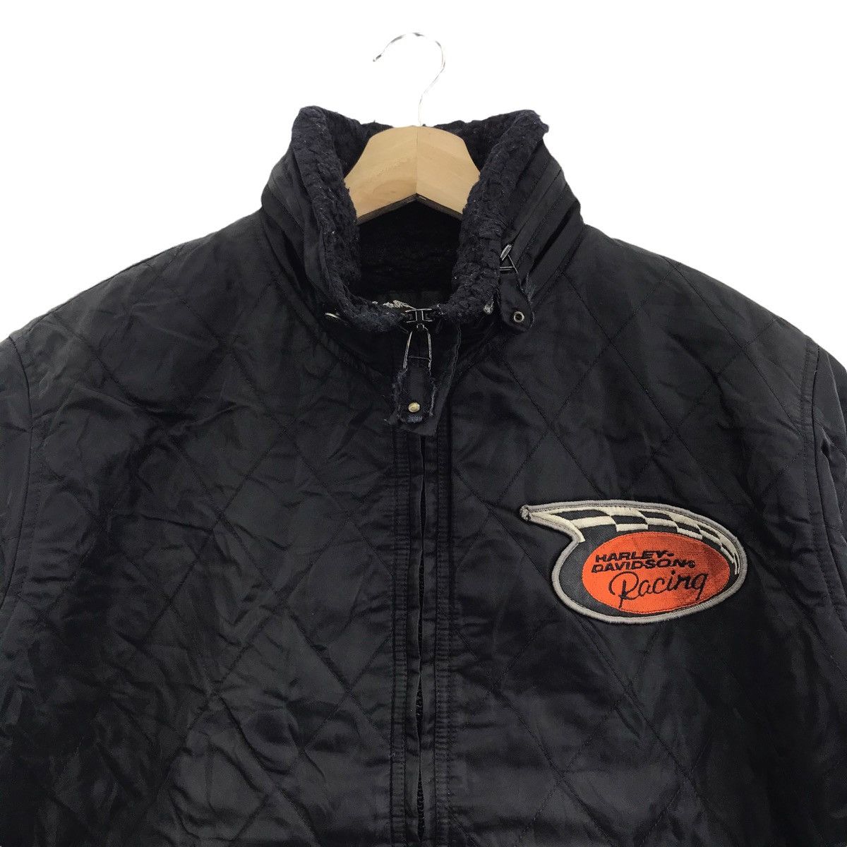 Harley Davidson HARLEY DAVIDSON Motorcycle Quilted Black Bomber Jacket Bike Size US M / EU 48-50 / 2 - 2 Thumbnail