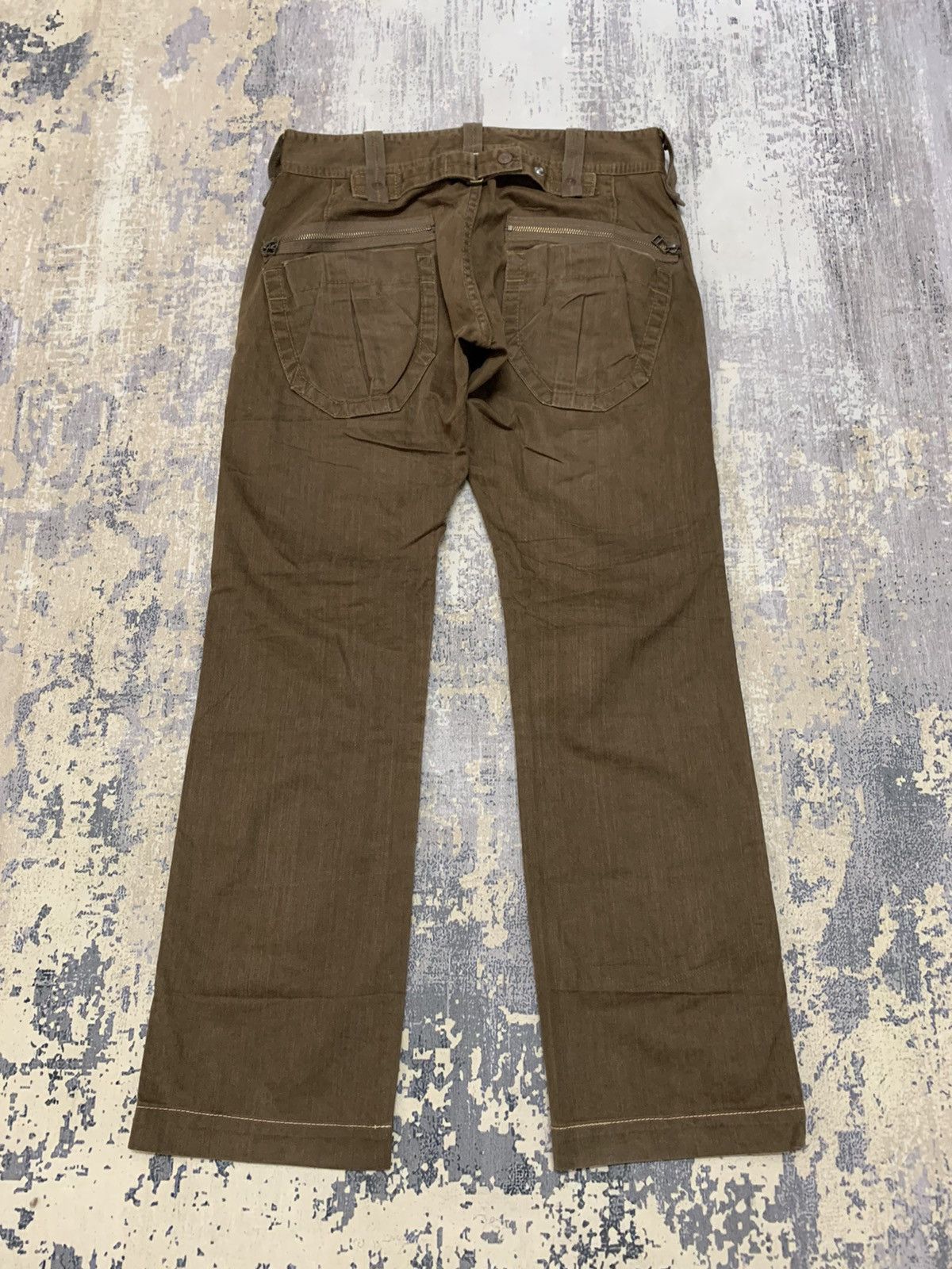 Japanese Brand Edwin 505 Baker Pants Khaki Cargo W32x29 Size US 32 / EU 48 - 2 Thumbnail