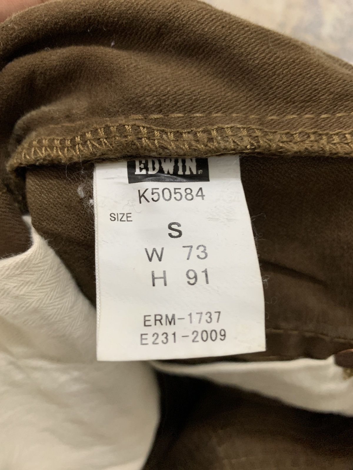 Japanese Brand Edwin 505 Baker Pants Khaki Cargo W32x29 Size US 32 / EU 48 - 13 Thumbnail