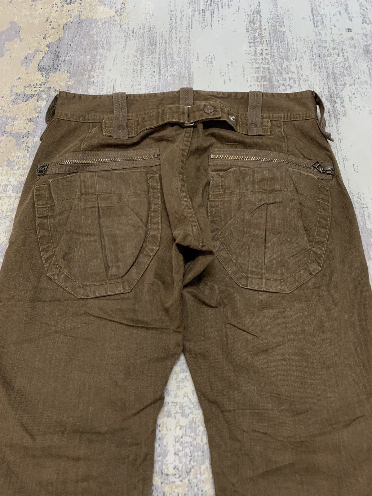 Japanese Brand Edwin 505 Baker Pants Khaki Cargo W32x29 Size US 32 / EU 48 - 7 Thumbnail