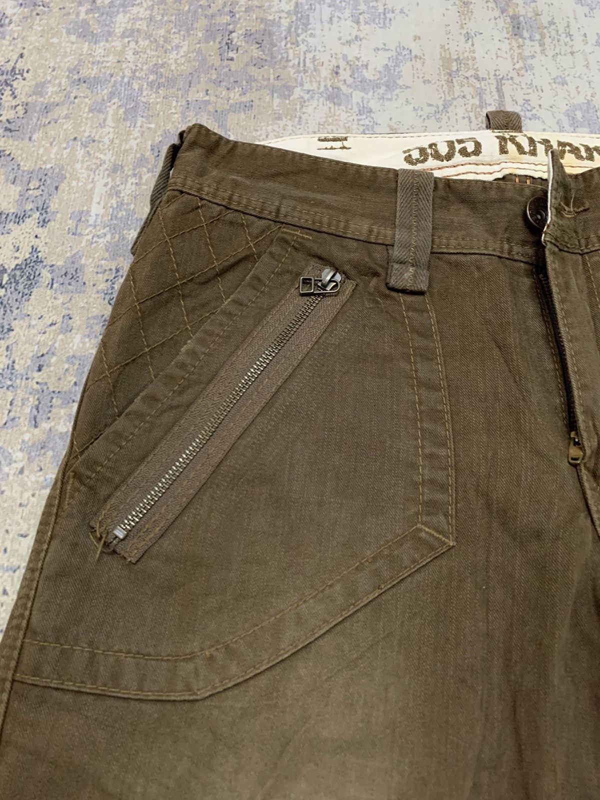 Japanese Brand Edwin 505 Baker Pants Khaki Cargo W32x29 Size US 32 / EU 48 - 6 Thumbnail
