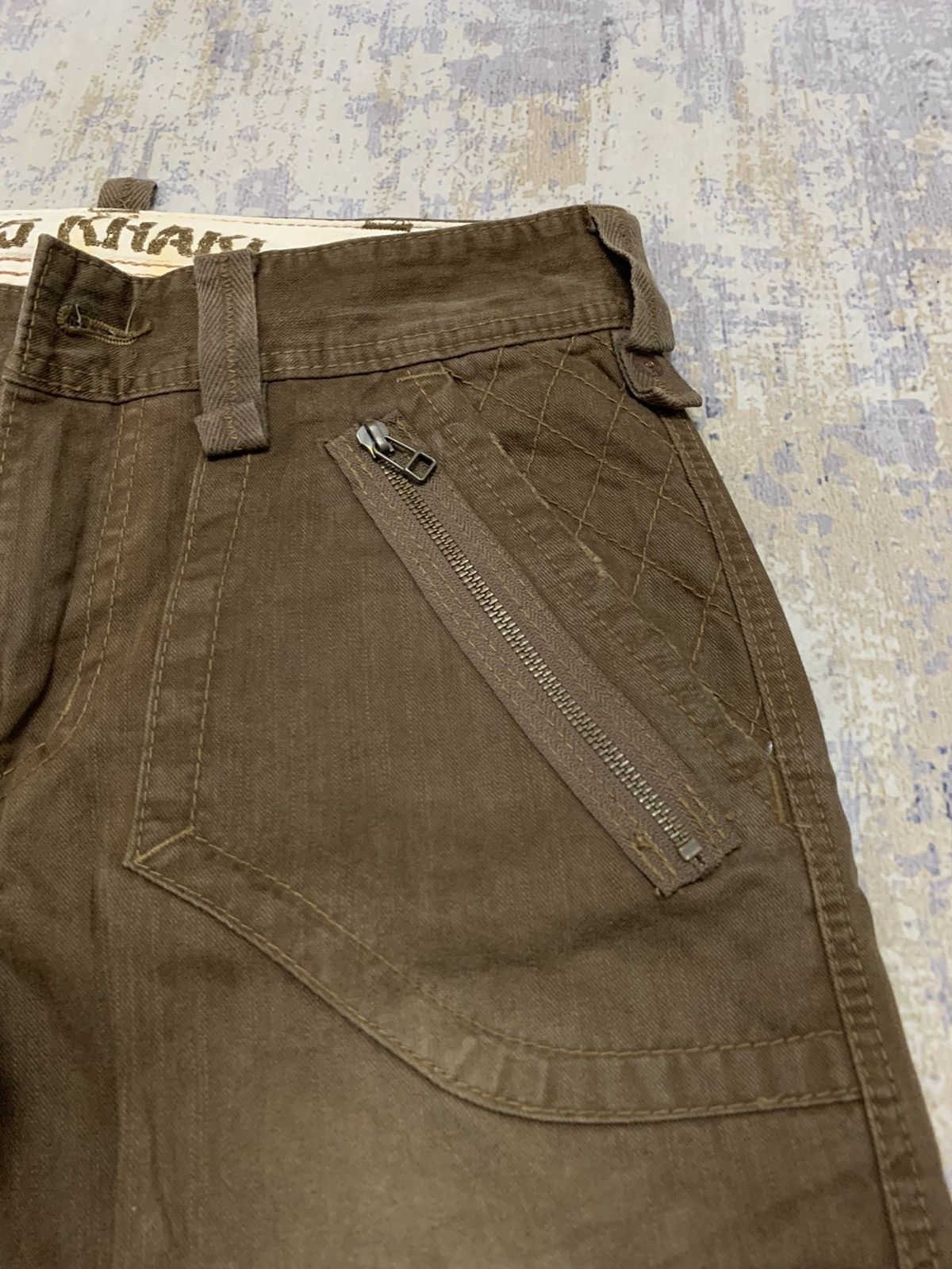 Japanese Brand Edwin 505 Baker Pants Khaki Cargo W32x29 Size US 32 / EU 48 - 5 Thumbnail
