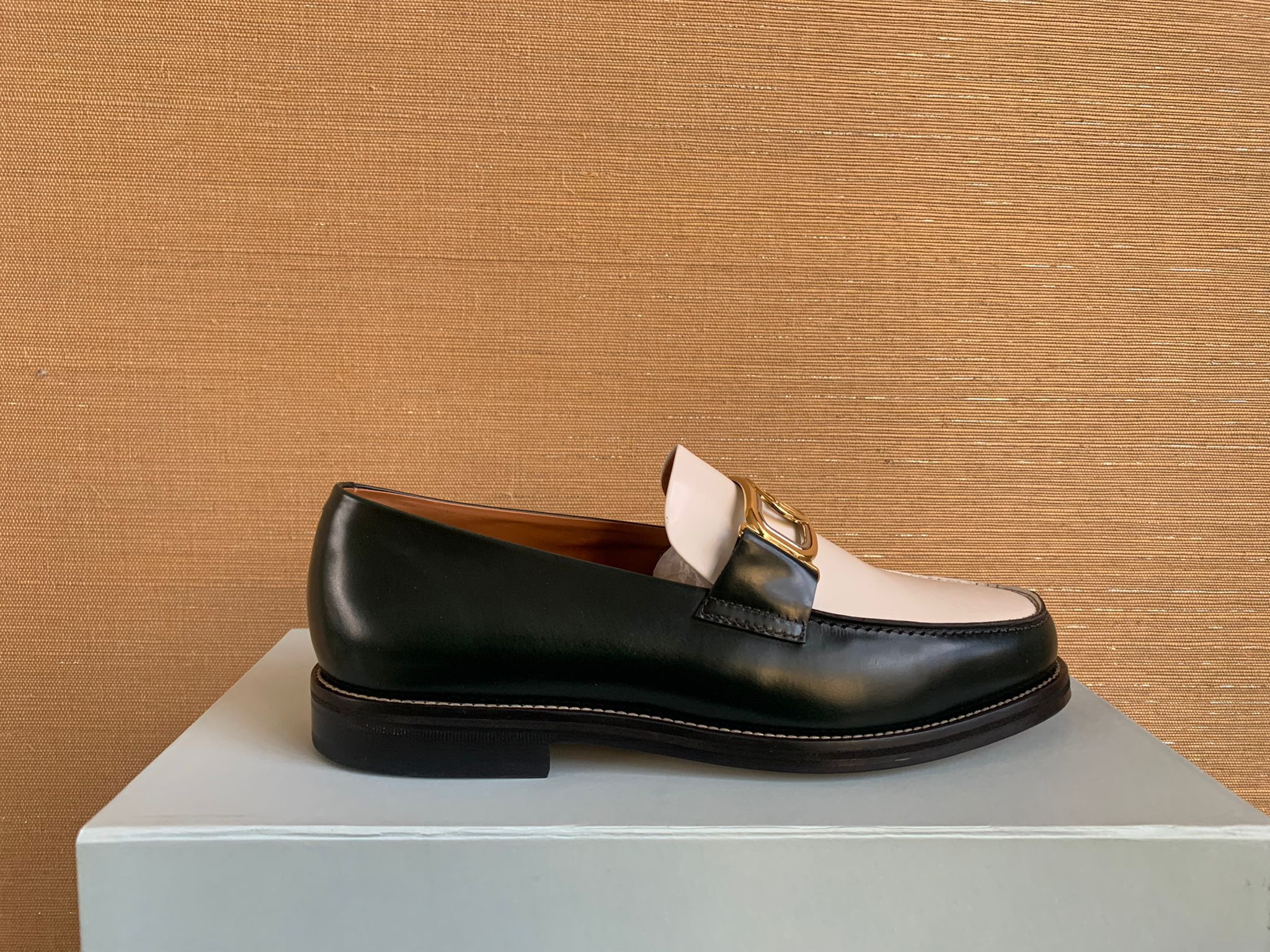 image of Lanvin Swan Loafers In Dark Green, Men's (Size 10)