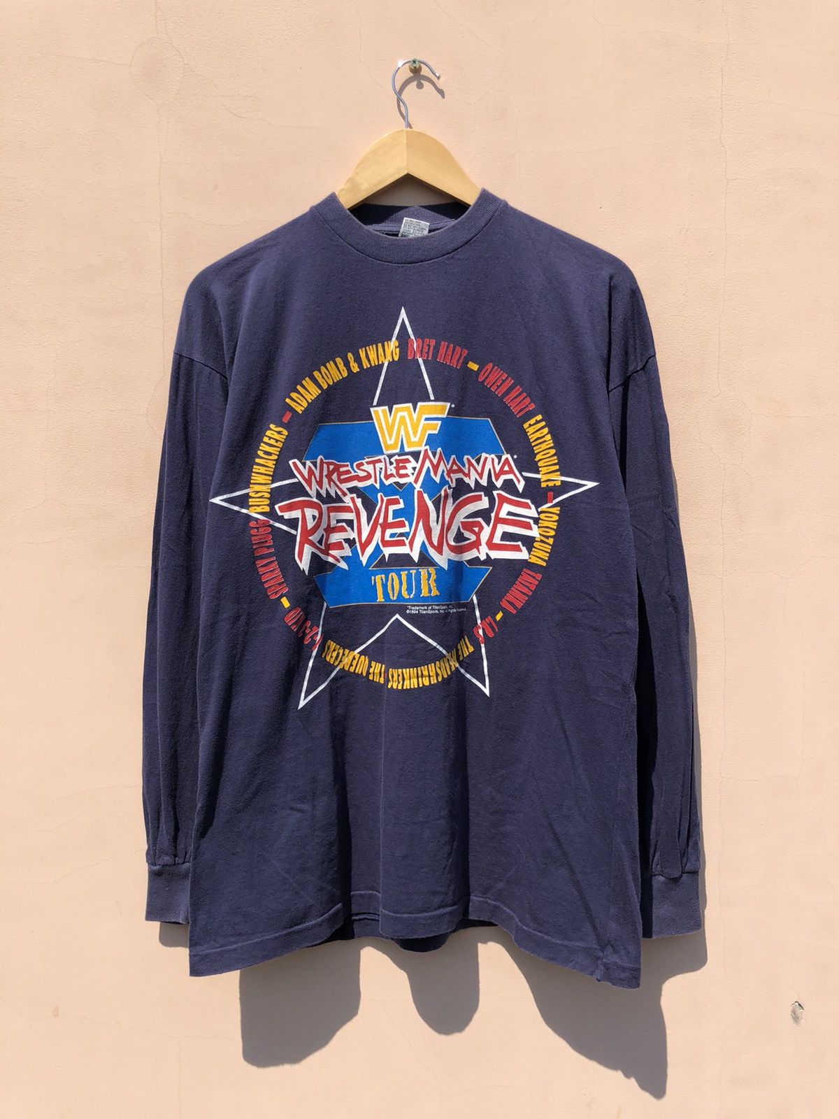 Vintage Vintage 1994 WWF Wrestlemania Revenge Owen Hart Bret Hart Size US M / EU 48-50 / 2 - 1 Thumbnail