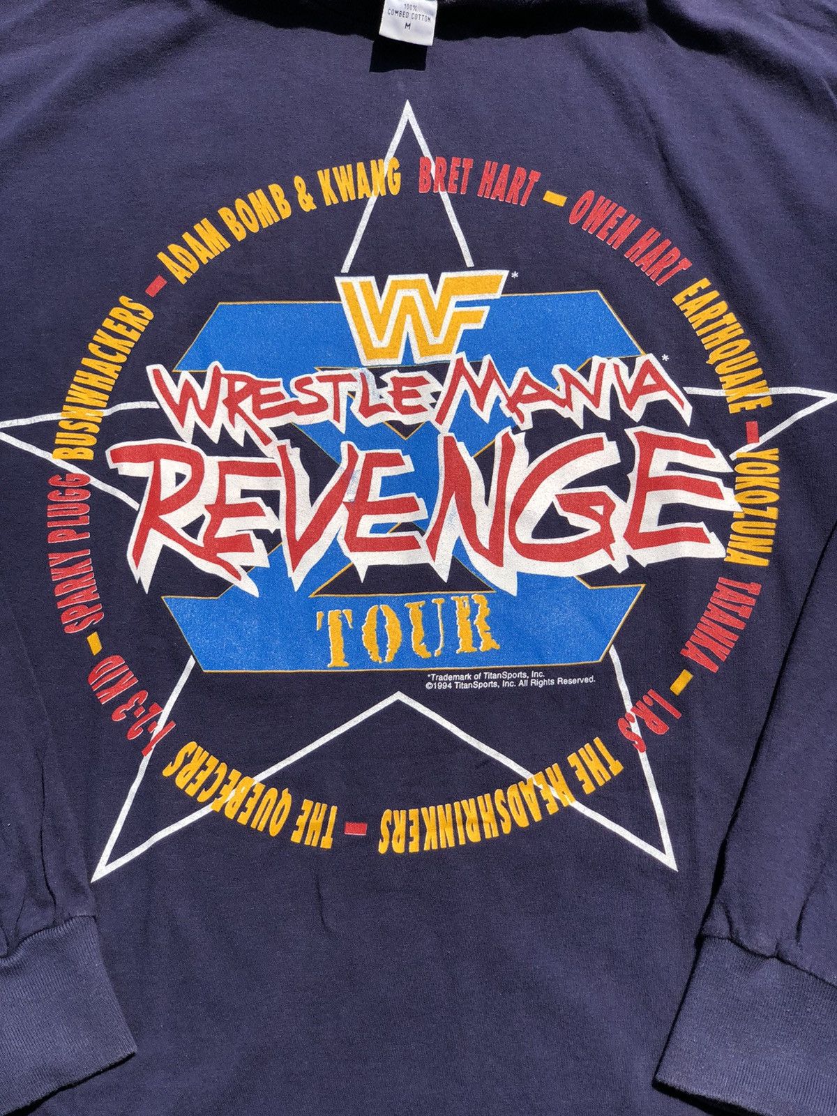 Vintage Vintage 1994 WWF Wrestlemania Revenge Owen Hart Bret Hart Size US M / EU 48-50 / 2 - 3 Thumbnail