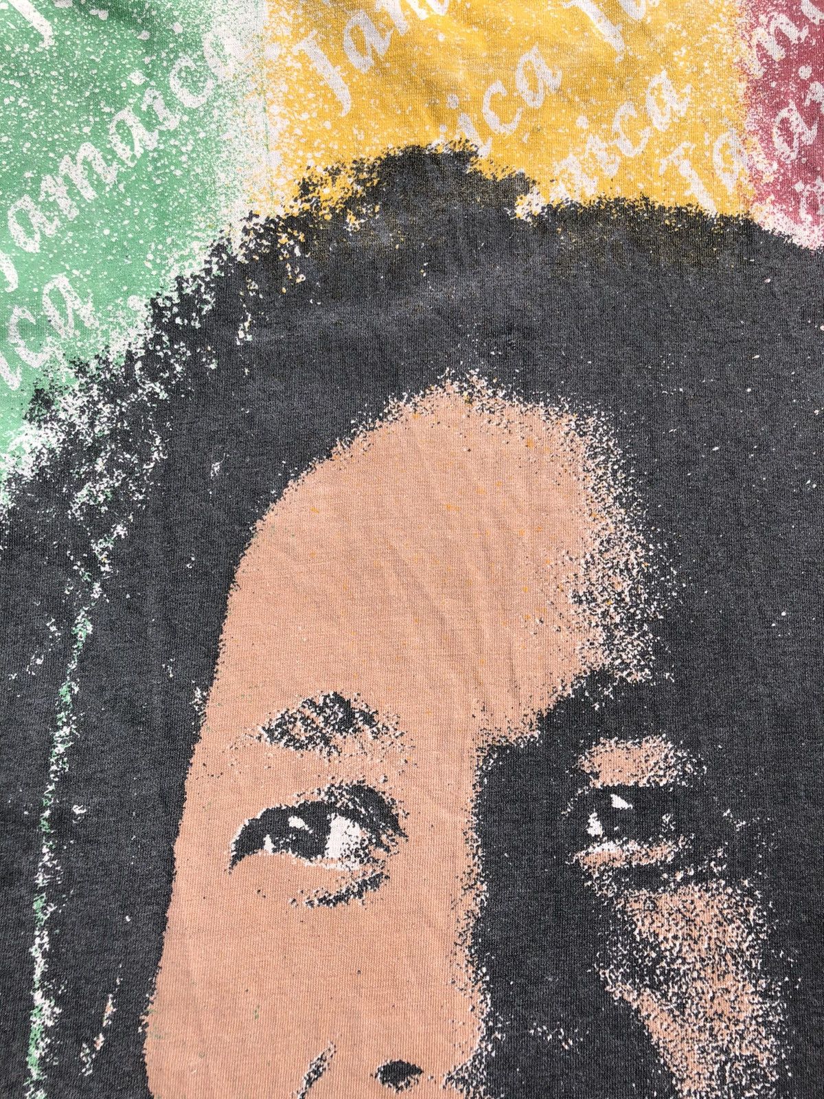 Band Tees Vintage 90s Bob Marley Jamaica All Over Print Tee Size US XL / EU 56 / 4 - 14 Thumbnail