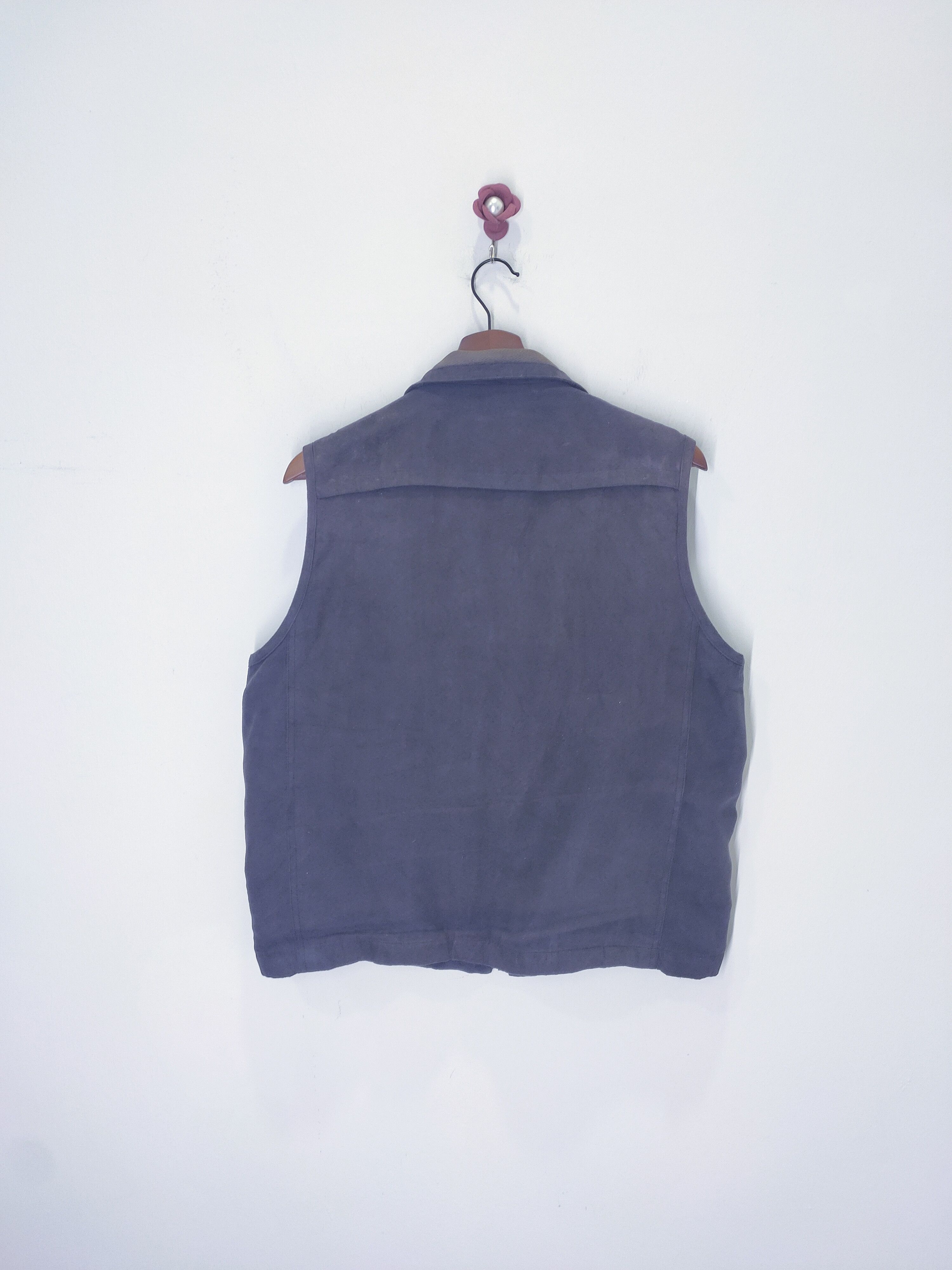 Japanese Brand SAPPERMAN Suede Tactical Multipocket Cargo Nova Vest Jacket Size US L / EU 52-54 / 3 - 2 Thumbnail