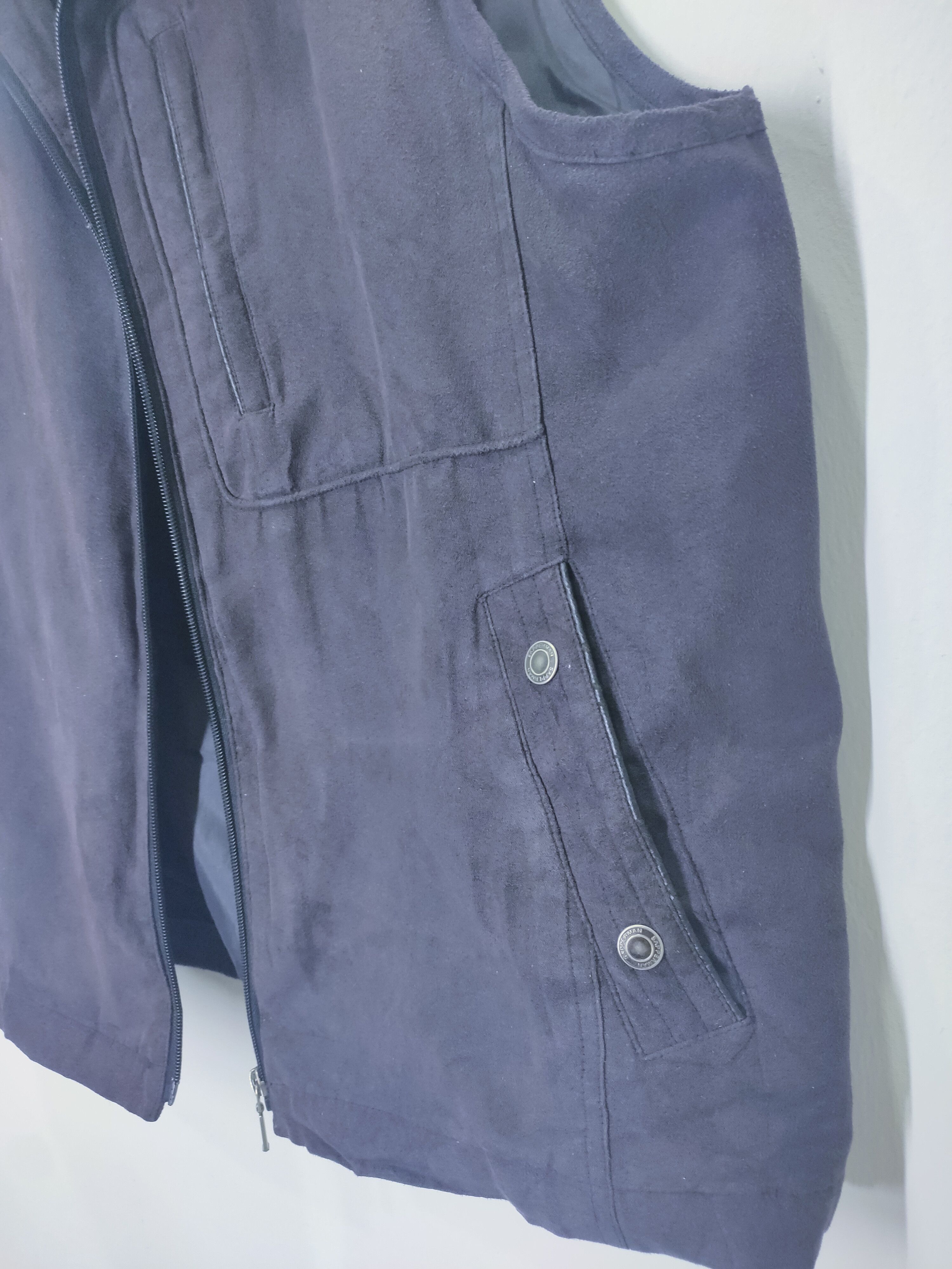 Japanese Brand SAPPERMAN Suede Tactical Multipocket Cargo Nova Vest Jacket Size US L / EU 52-54 / 3 - 11 Thumbnail