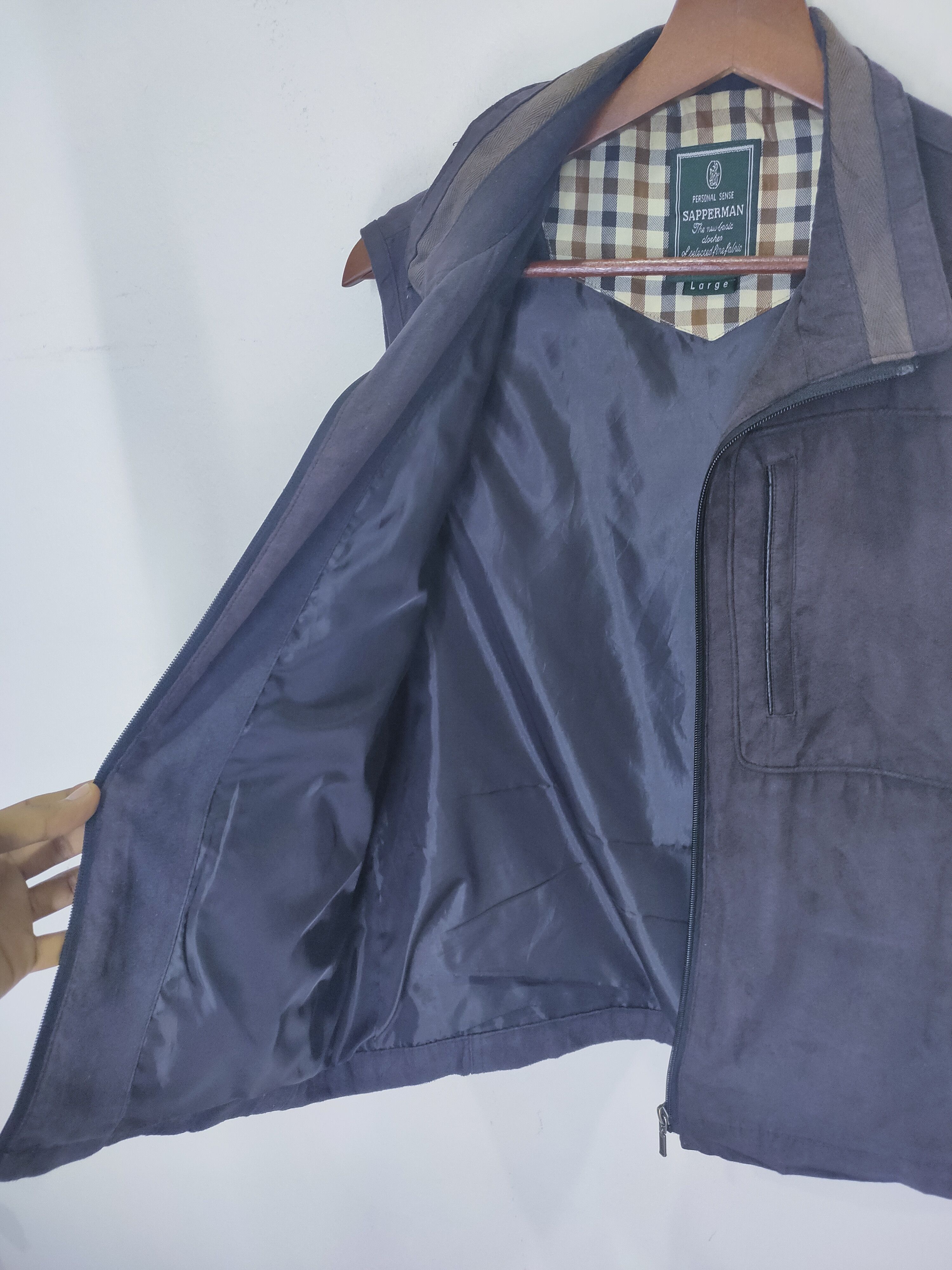Japanese Brand SAPPERMAN Suede Tactical Multipocket Cargo Nova Vest Jacket Size US L / EU 52-54 / 3 - 6 Thumbnail