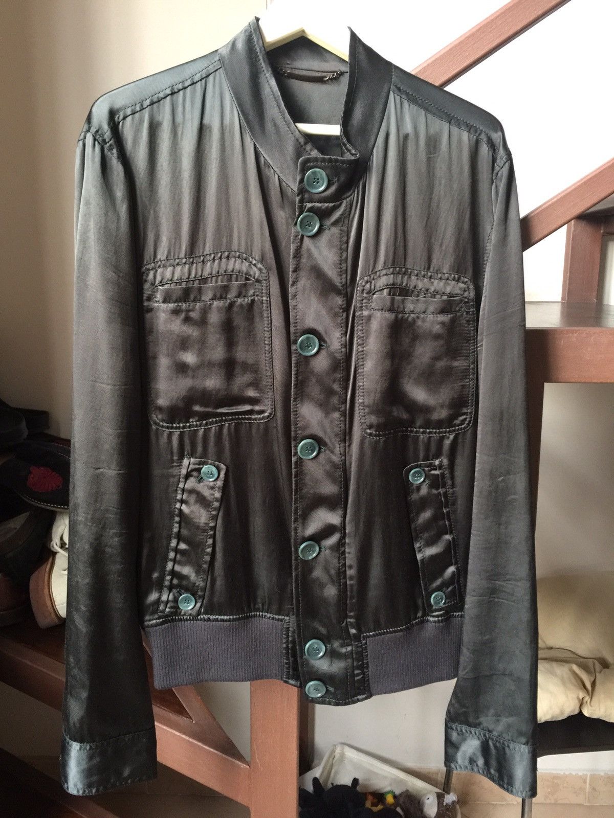 Dolce & Gabbana Satin Bomber Jacket Size US M / EU 48-50 / 2 - 1 Thumbnail