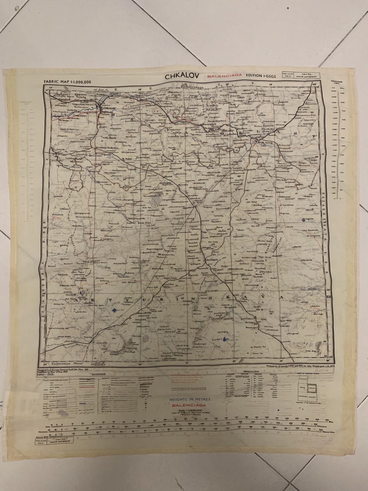 Balenciaga Foulard map Size ONE SIZE - 1 Thumbnail