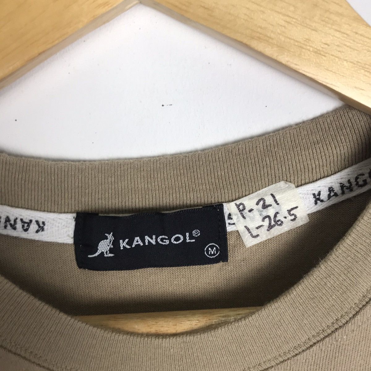 Kangol × Vintage Vintage 90s Kangol Centre Logo Embroidered Tee Size US M / EU 48-50 / 2 - 6 Thumbnail