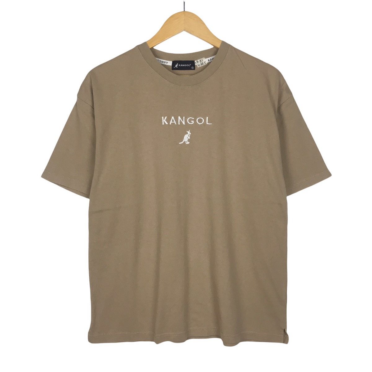 Kangol × Vintage Vintage 90s Kangol Centre Logo Embroidered Tee Size US M / EU 48-50 / 2 - 1 Thumbnail
