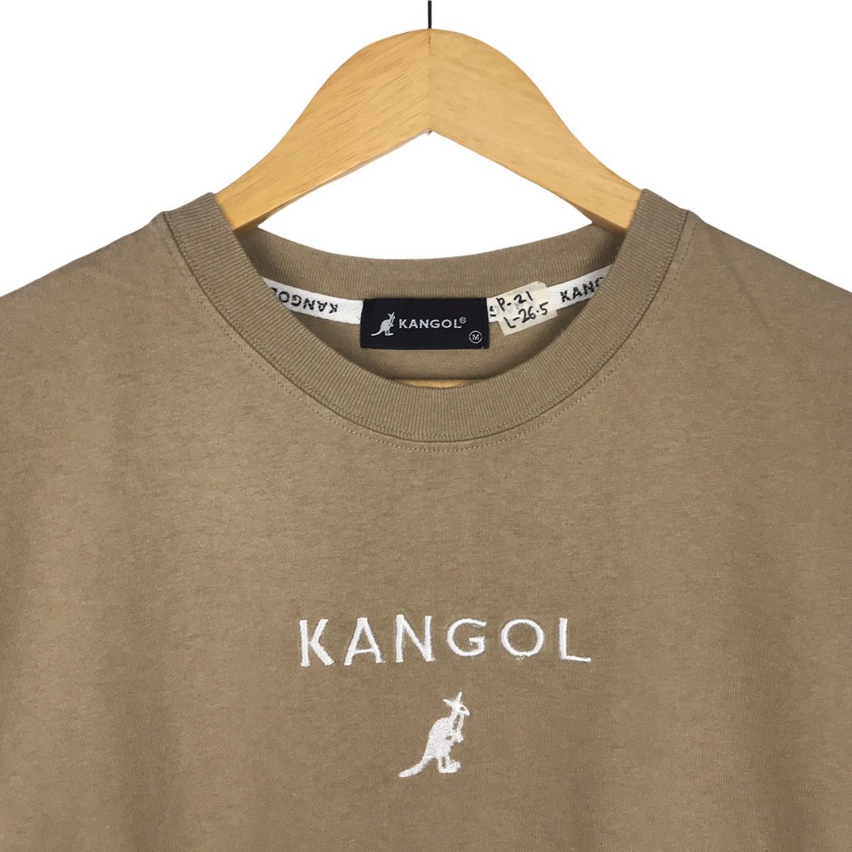 Kangol × Vintage Vintage 90s Kangol Centre Logo Embroidered Tee Size US M / EU 48-50 / 2 - 4 Thumbnail