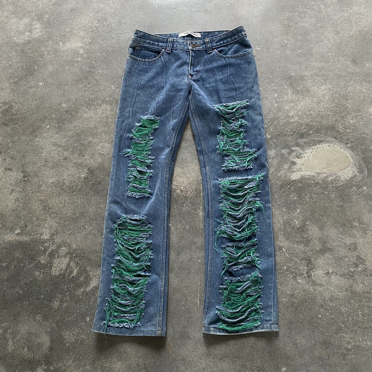Junya Watanabe AW01 distressed denim