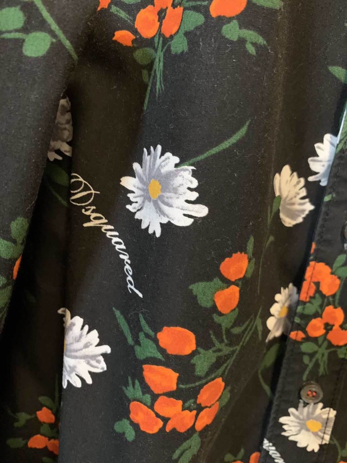 Dsquared2 Floral logo shirt Size US M / EU 48-50 / 2 - 3 Thumbnail