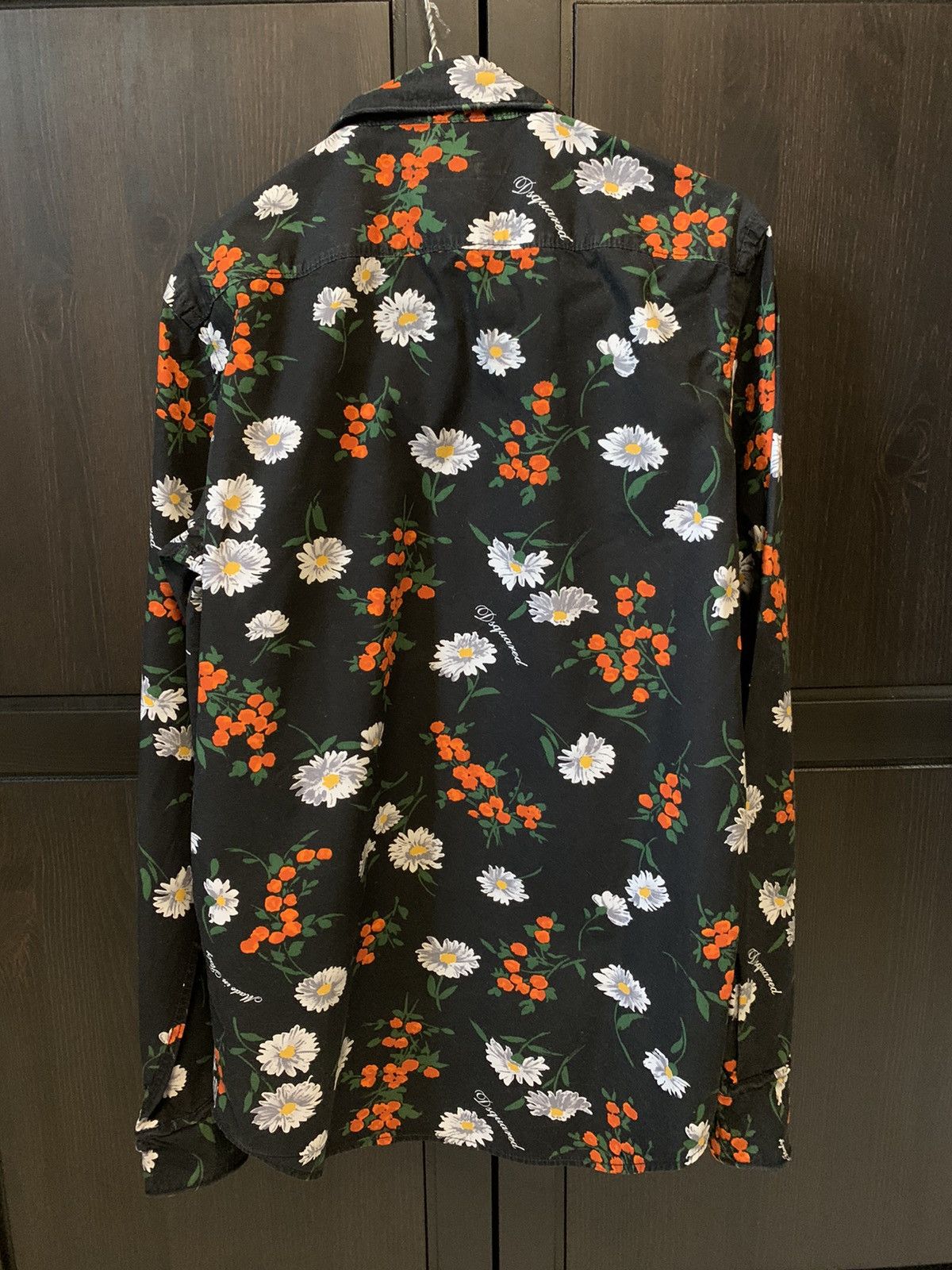 Dsquared2 Floral logo shirt Size US M / EU 48-50 / 2 - 6 Thumbnail