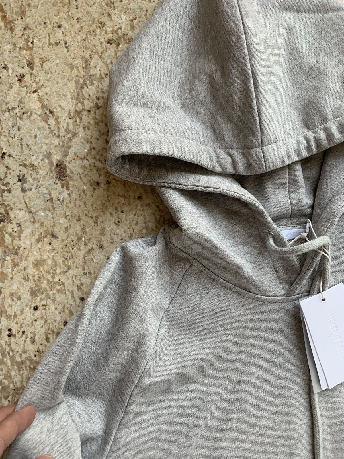 Helmut Lang Raglan Hoodie in Heather Grey Size US XS / EU 42 / 0 - 8 Thumbnail