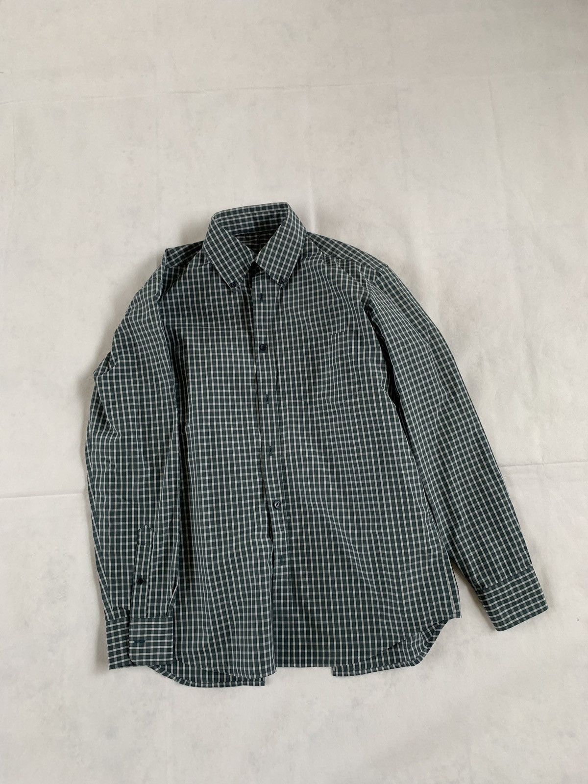 Martine Rose Back Wrapped Shirt in Green & Black Size US S / EU 44-46 / 1 - 11 Thumbnail