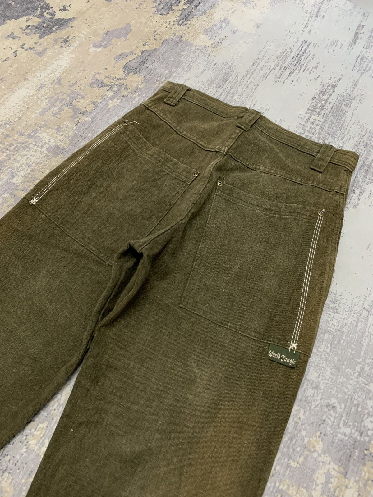 JNCO Vintage American World Jungle Baggy Cropped Pant 29x25 Size US 29 - 1 Thumbnail