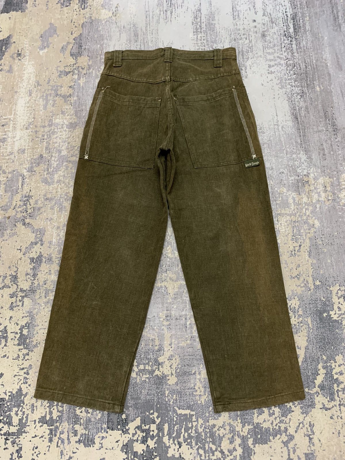 JNCO Vintage American World Jungle Baggy Cropped Pant 29x25 Size US 29 - 3 Thumbnail