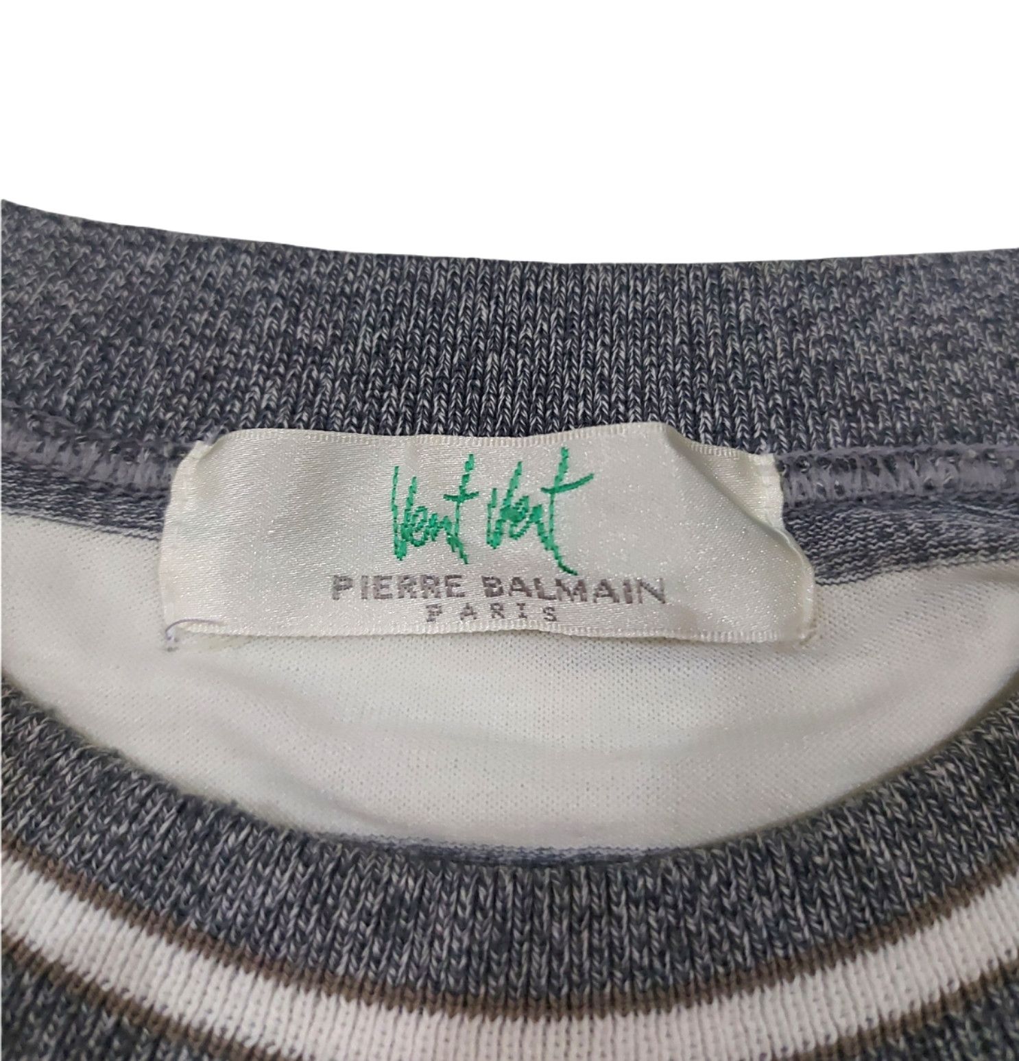 Balmain × Pierre Balmain RARE! VTG VENT VERT PIERRE BALMAIN STRIPED POCKET L/SLEEVE Size US XL / EU 56 / 4 - 8 Thumbnail