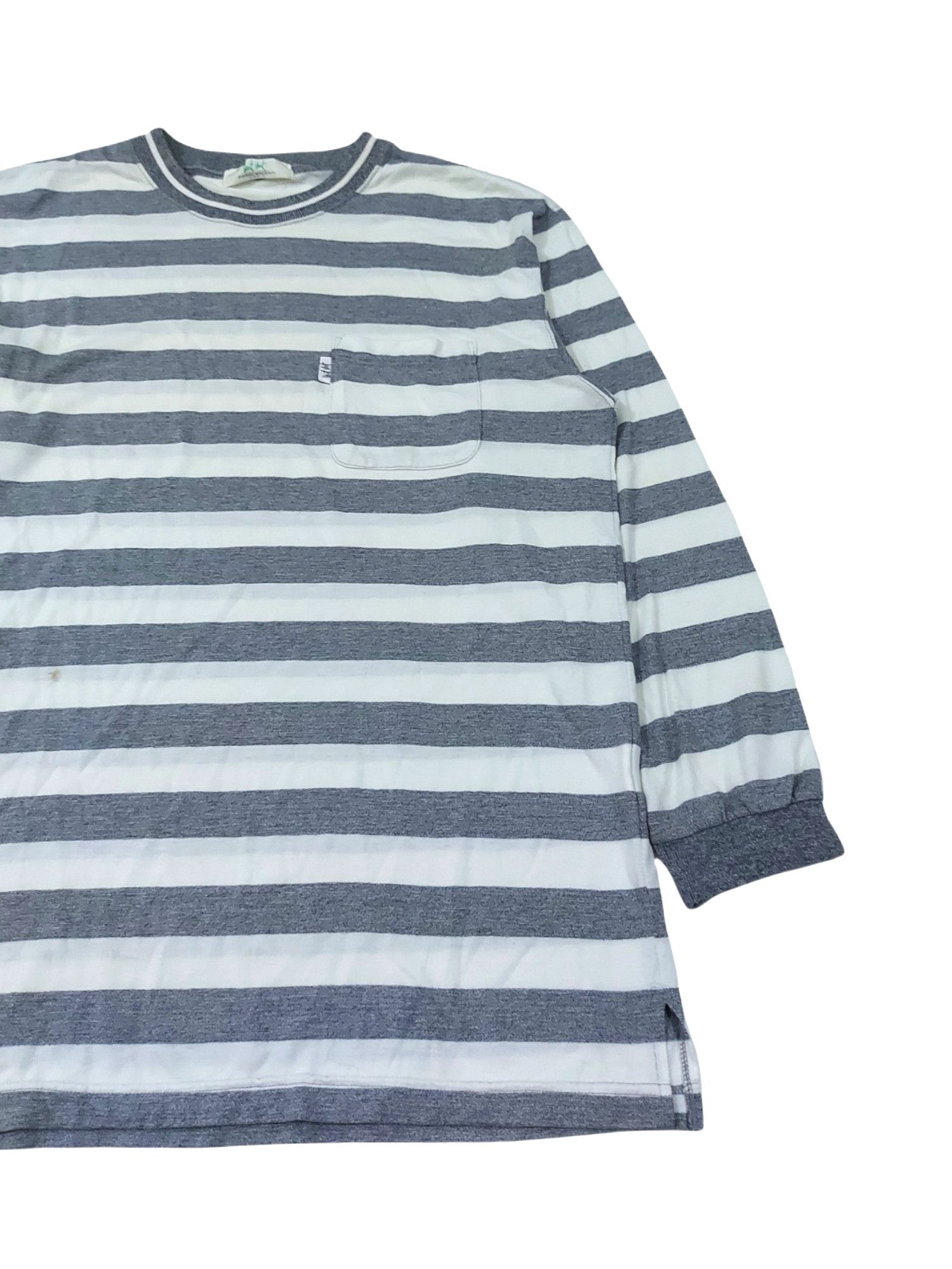 Balmain × Pierre Balmain RARE! VTG VENT VERT PIERRE BALMAIN STRIPED POCKET L/SLEEVE Size US XL / EU 56 / 4 - 3 Thumbnail