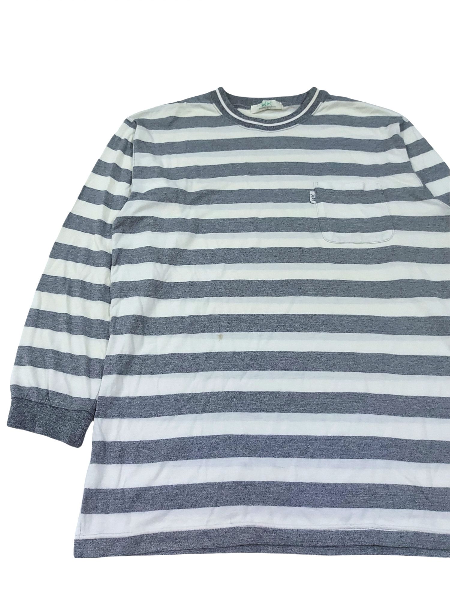 Balmain × Pierre Balmain RARE! VTG VENT VERT PIERRE BALMAIN STRIPED POCKET L/SLEEVE Size US XL / EU 56 / 4 - 4 Thumbnail