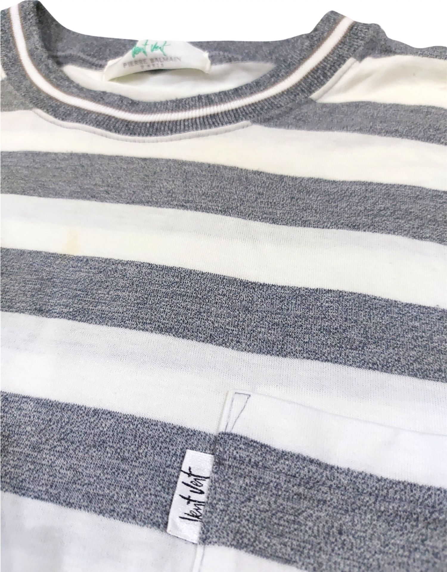 Balmain × Pierre Balmain RARE! VTG VENT VERT PIERRE BALMAIN STRIPED POCKET L/SLEEVE Size US XL / EU 56 / 4 - 7 Thumbnail