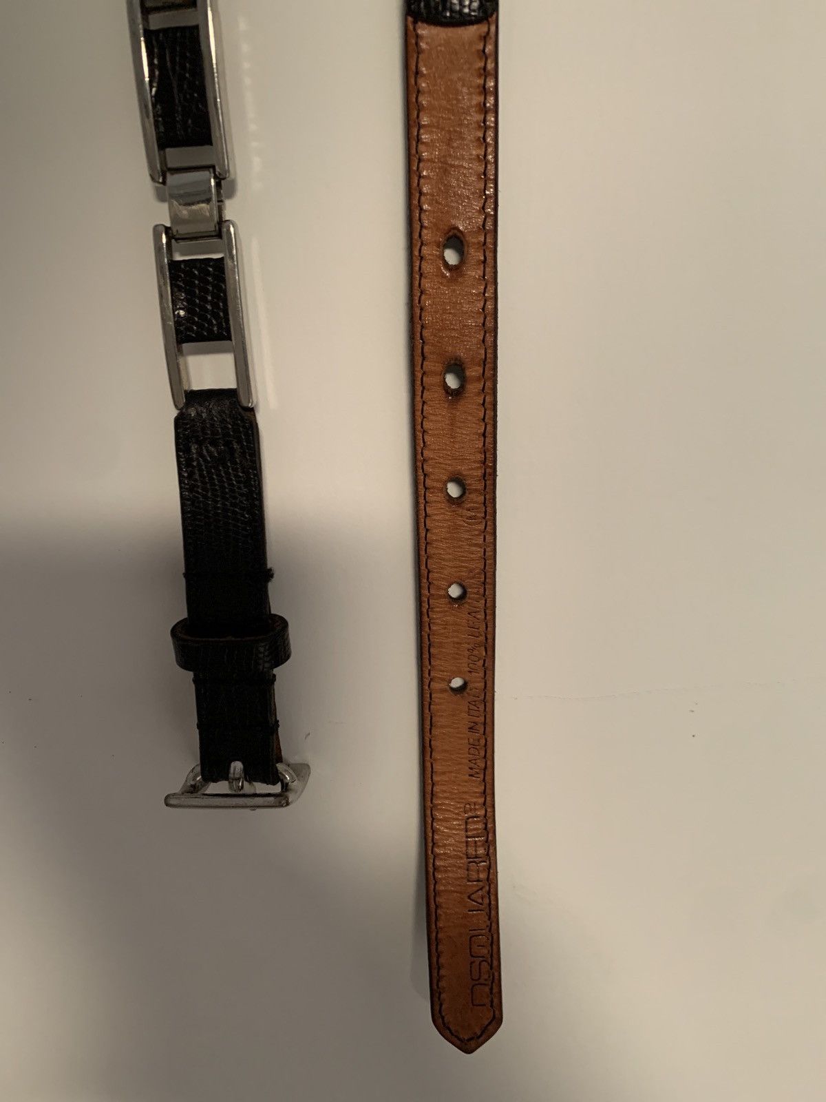 Dsquared2 Metal and leather belt Size 34 - 7 Thumbnail