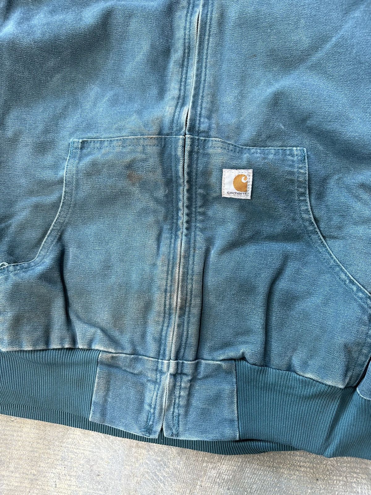Carhartt × Vintage Vintage90s Carhartt Teal Quilted Active Hooded Jacket Size US M / EU 48-50 / 2 - 6 Thumbnail