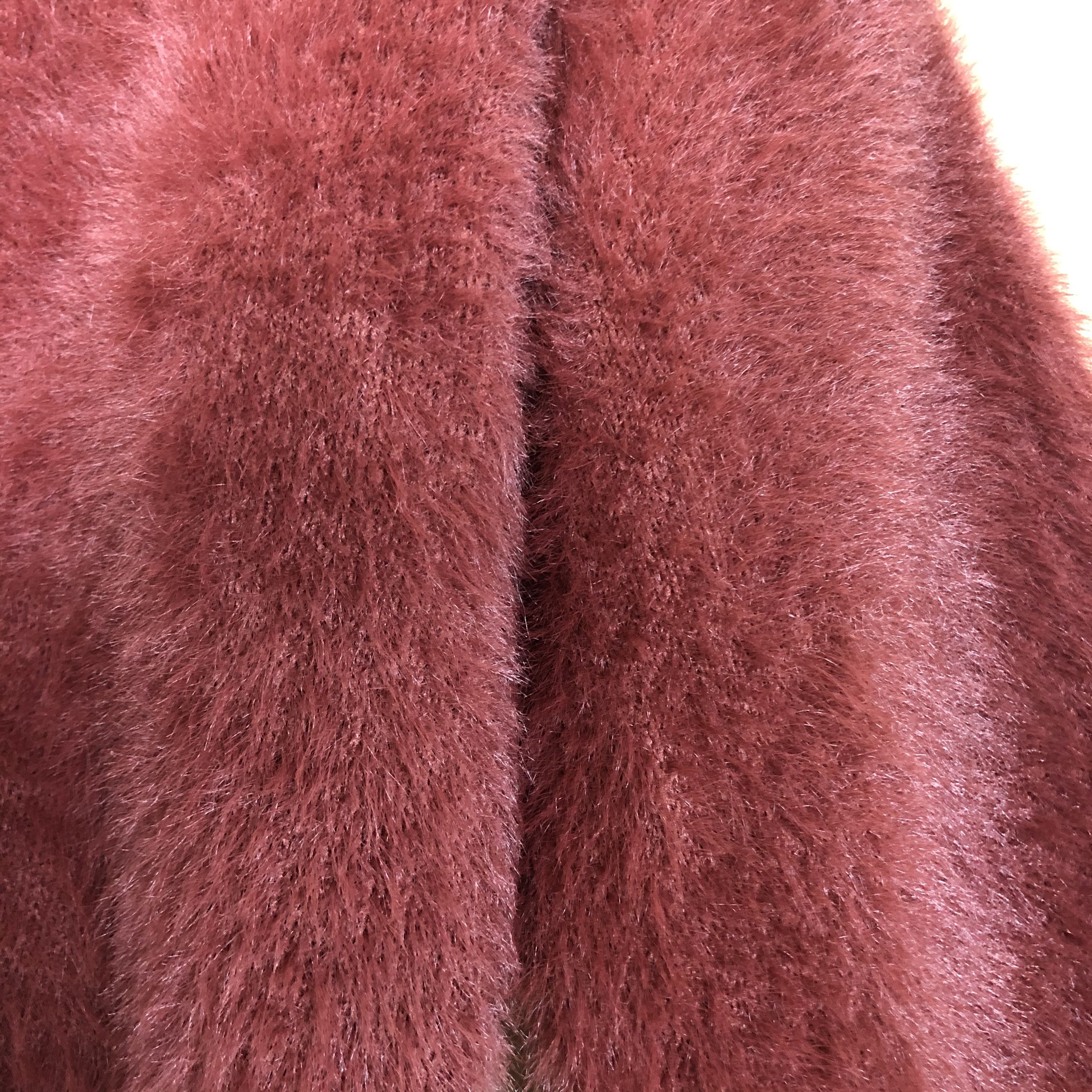 Aran Isles Knitwear DLL Lobby & Rose mohair maroon shag shaggy knitwear #c022 Size S / US 4 / IT 40 - 12 Thumbnail