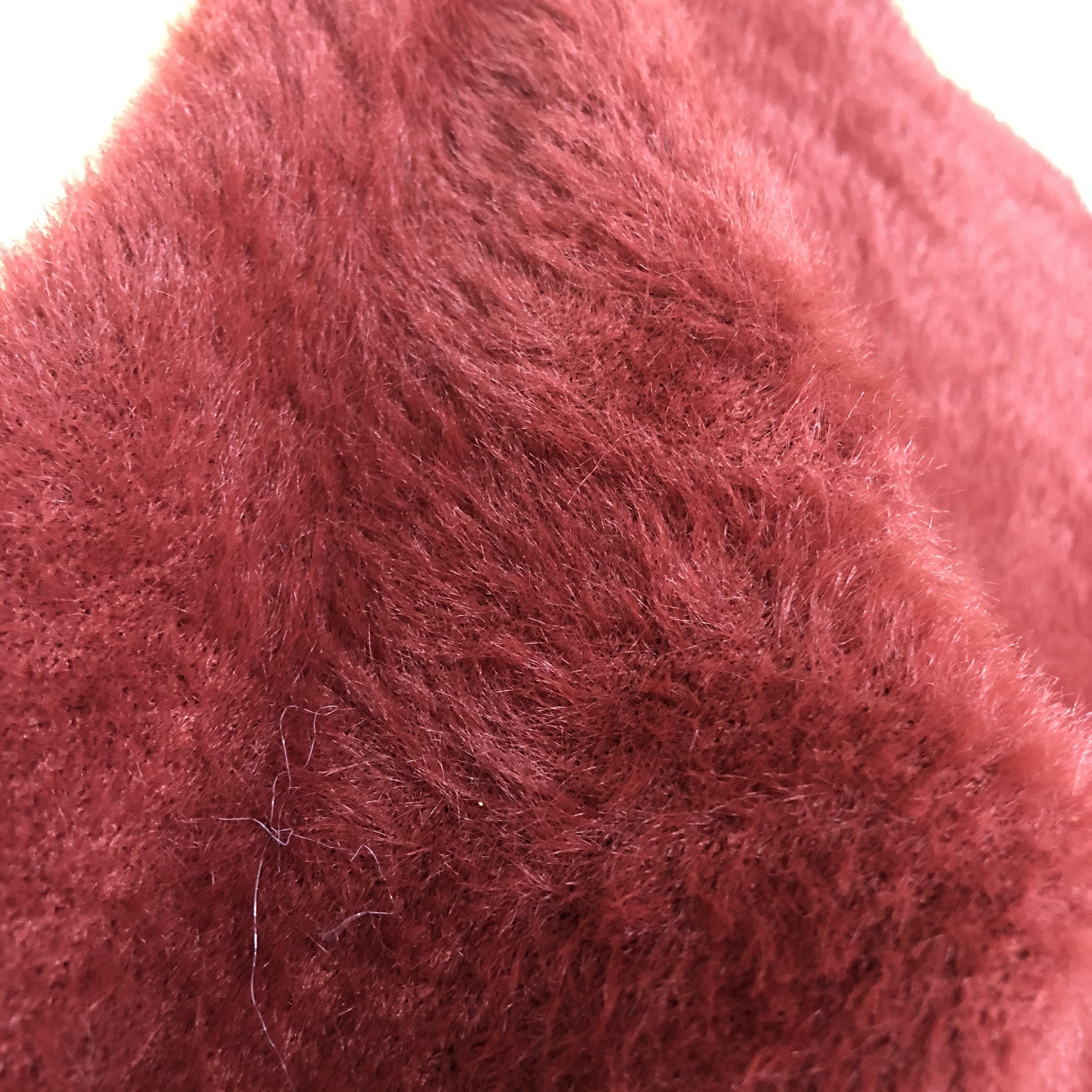 Aran Isles Knitwear DLL Lobby & Rose mohair maroon shag shaggy knitwear #c022 Size S / US 4 / IT 40 - 8 Thumbnail