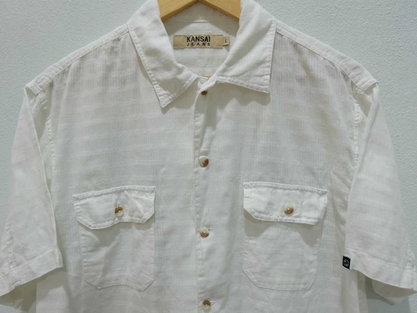 Kansai Yamamoto KANSAI JEANS By Kansai Yamamoto Button Up Shirt Size US L / EU 52-54 / 3 - 3 Thumbnail